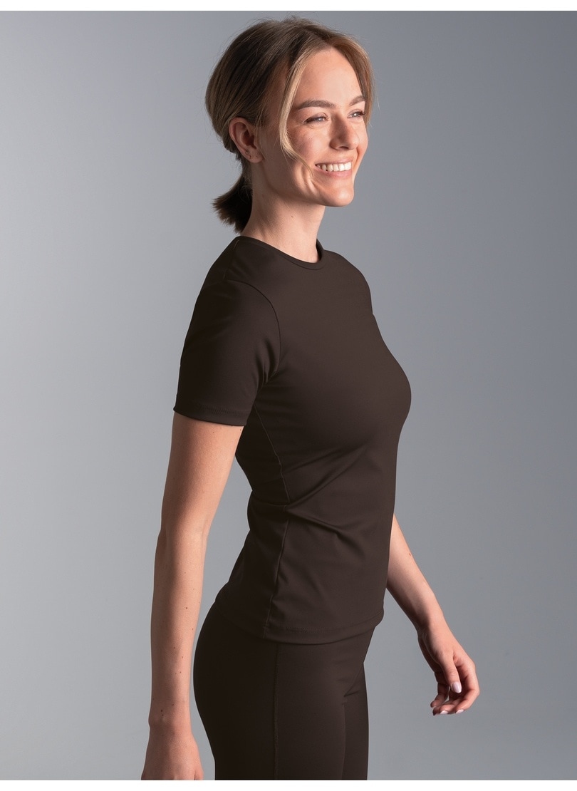 Trigema T-Shirt »TRIGEMA Sport-Shirt mit reflektierender Schwinge« 1