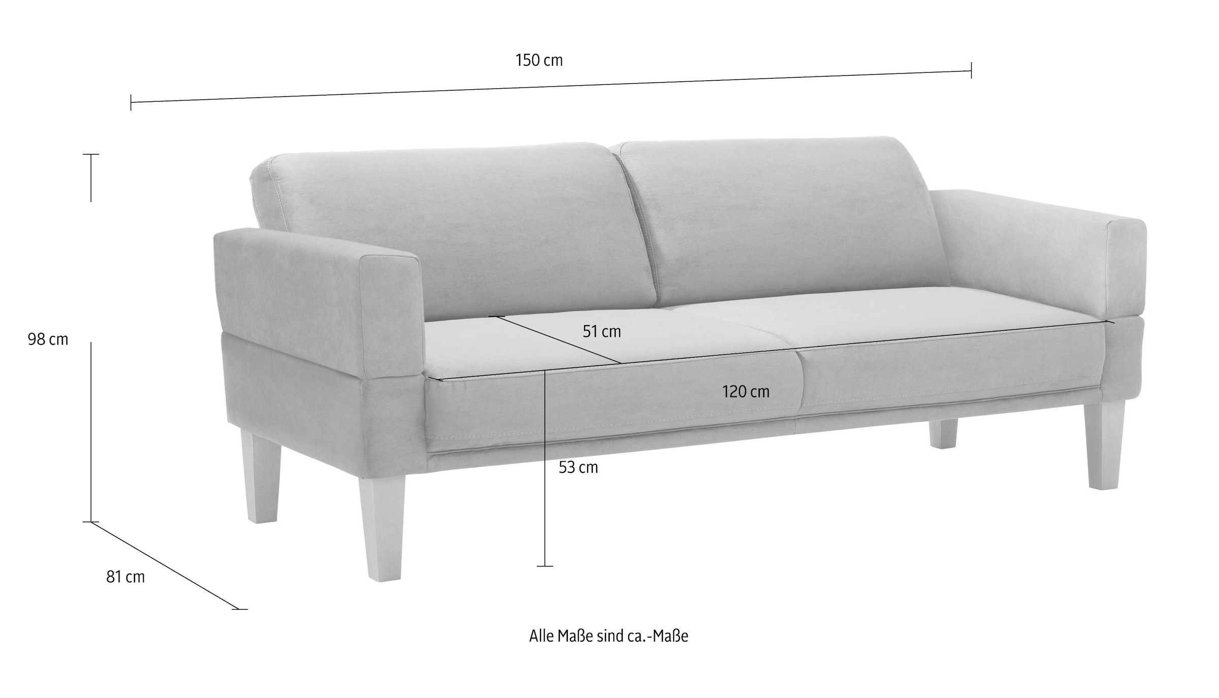 Home affaire Canapé »Fehmarn« in 3  Breiten