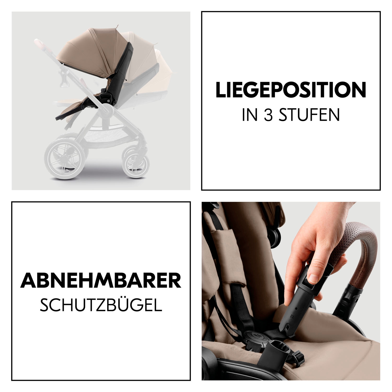 Hauck Kombi-Kinderwagen »Comfort N Care Air« 22 kg Belastbarkeit bis 22 kg