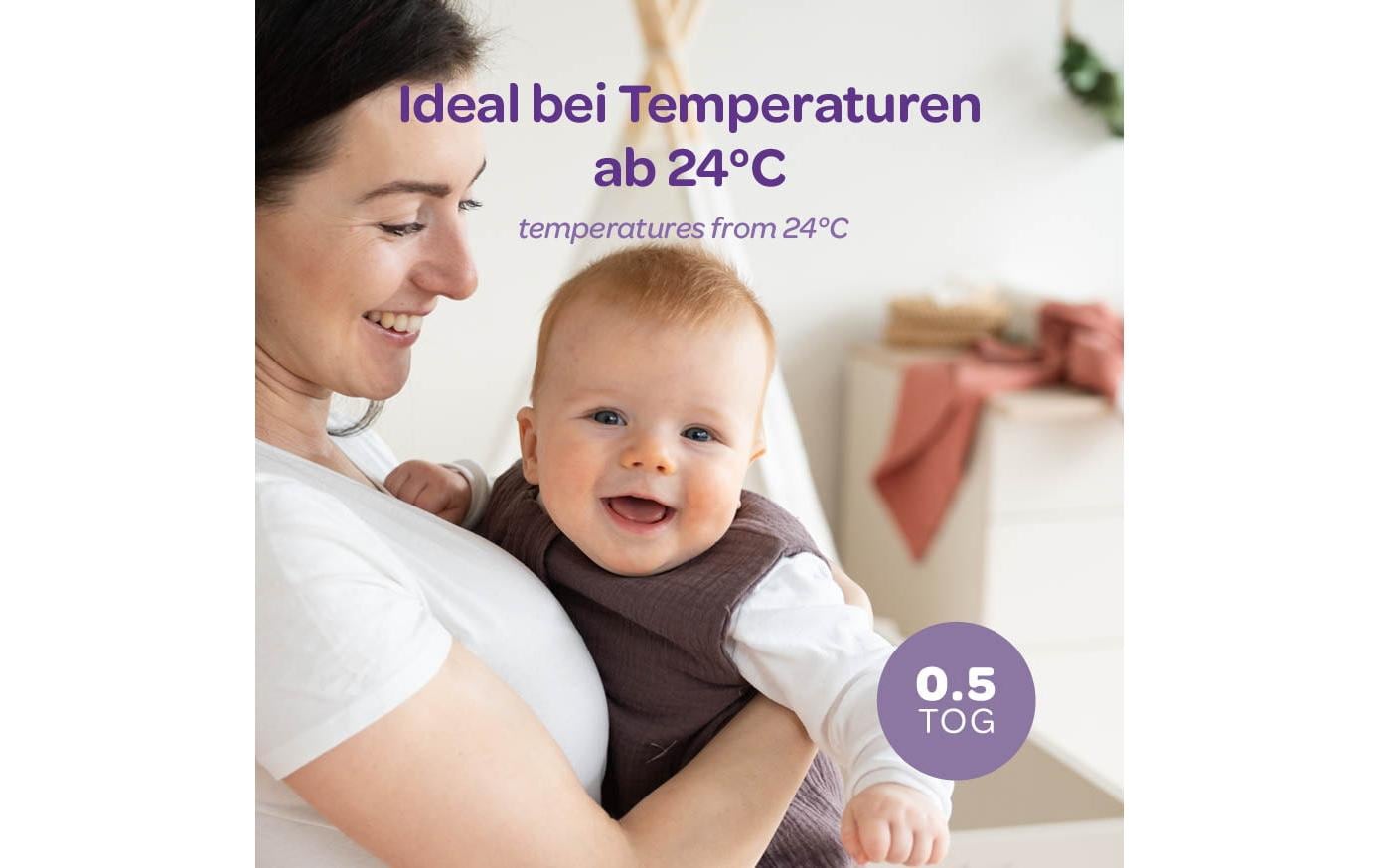 Träumeland Sac de couchage pour bébé »Musselin LIEBMICH Gr. 90«