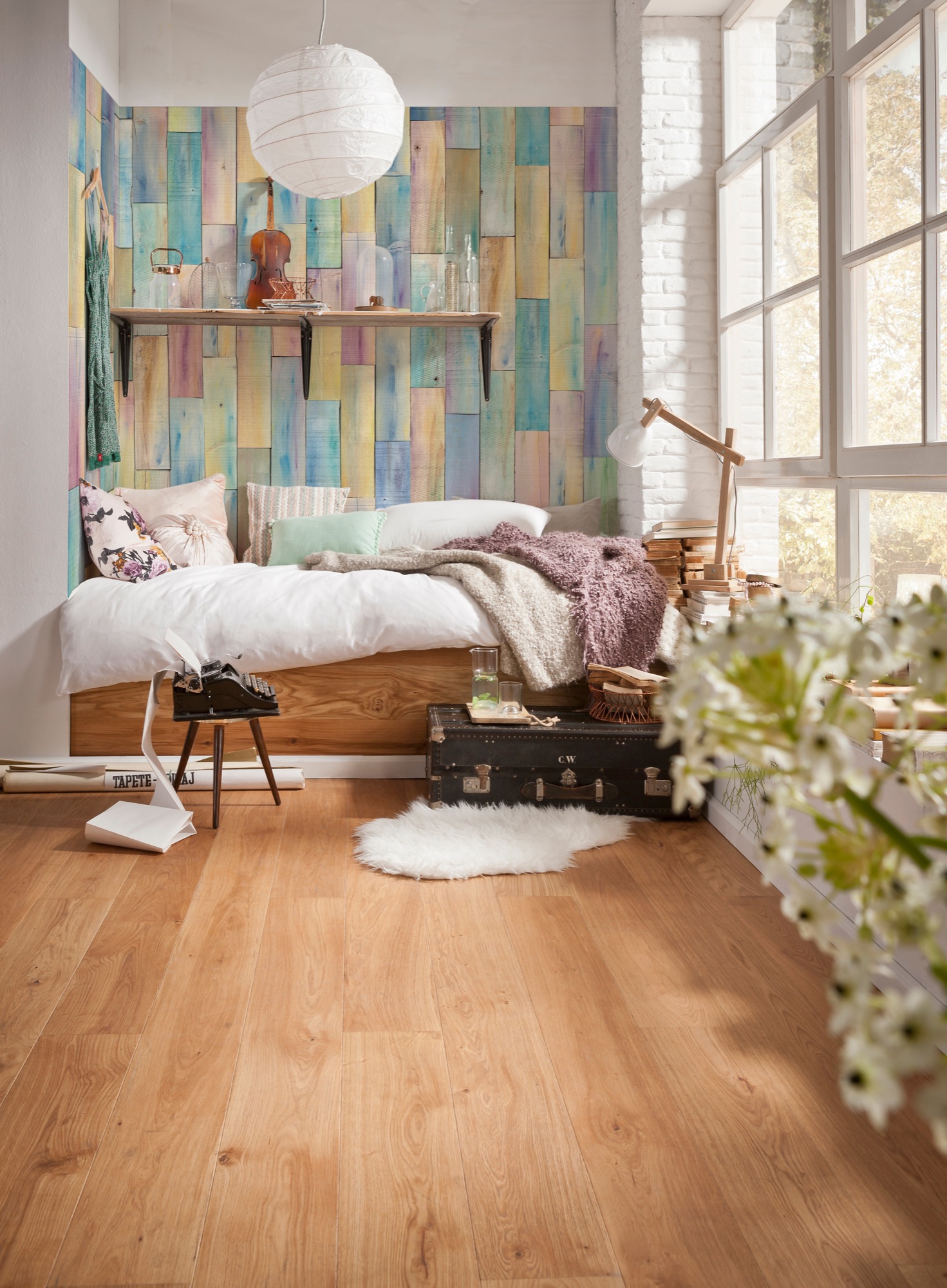 Komar Vliestapete »Vlies  - Bazar - Grösse 368 x 248 cm« bedruckt glatt Wohnzimmer, Schlafzimmer