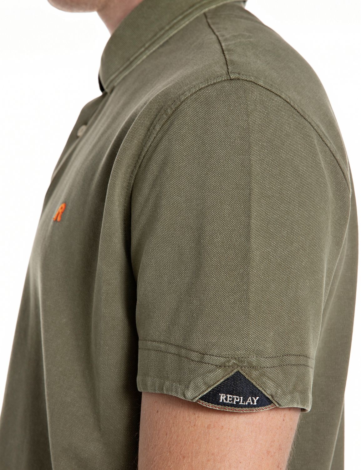 Replay Polo aus Baumwollpiqué, Regular Fit