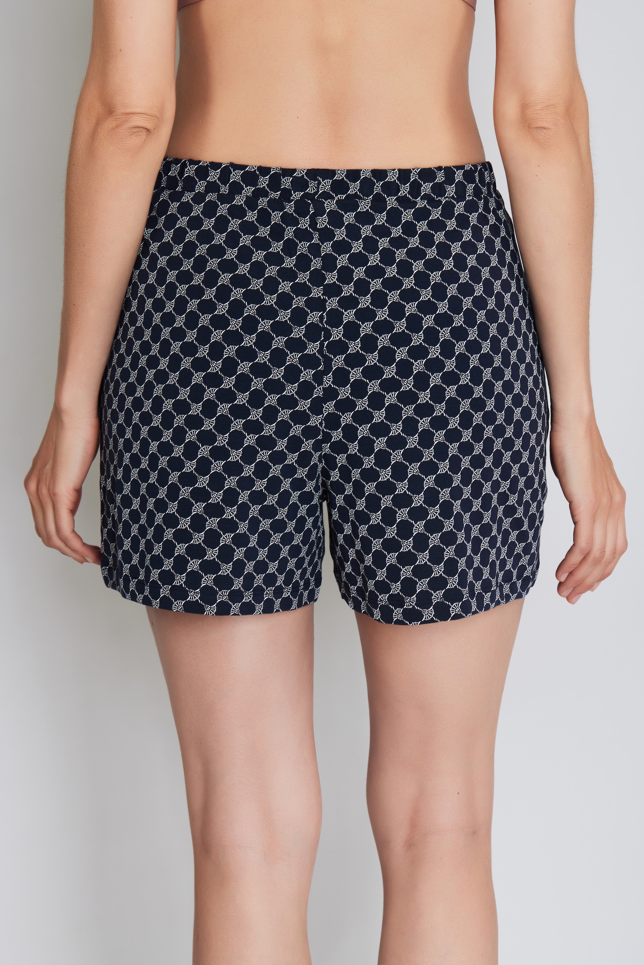 JOOP! Short de nuit »Cosy«  avec motif all-over cornflower, ceinture élastique