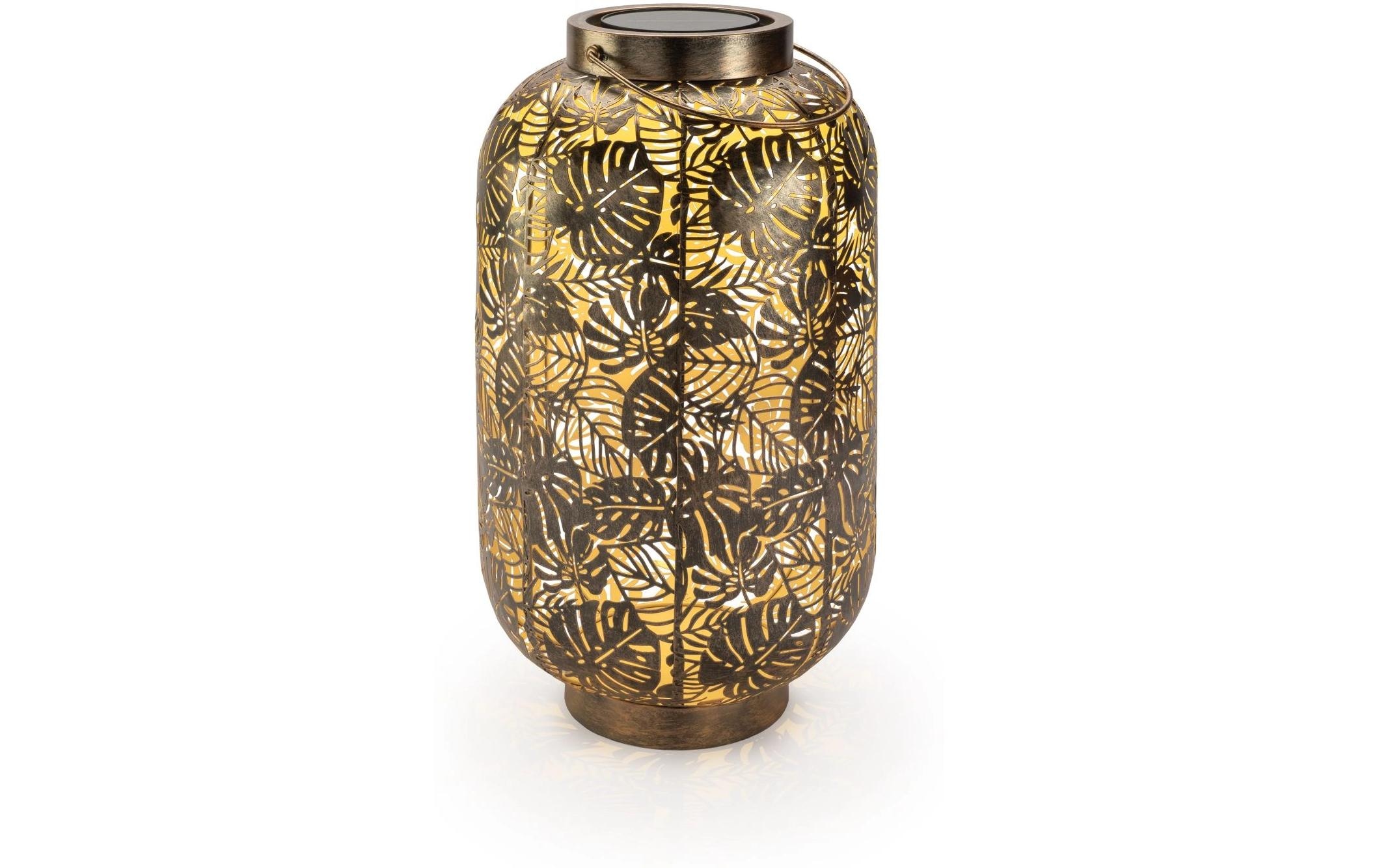 STT Laterne »Antic Grand Jungle Bronze« Dekorative Solar-Laterne aus Metall für Drinnen und Draussen