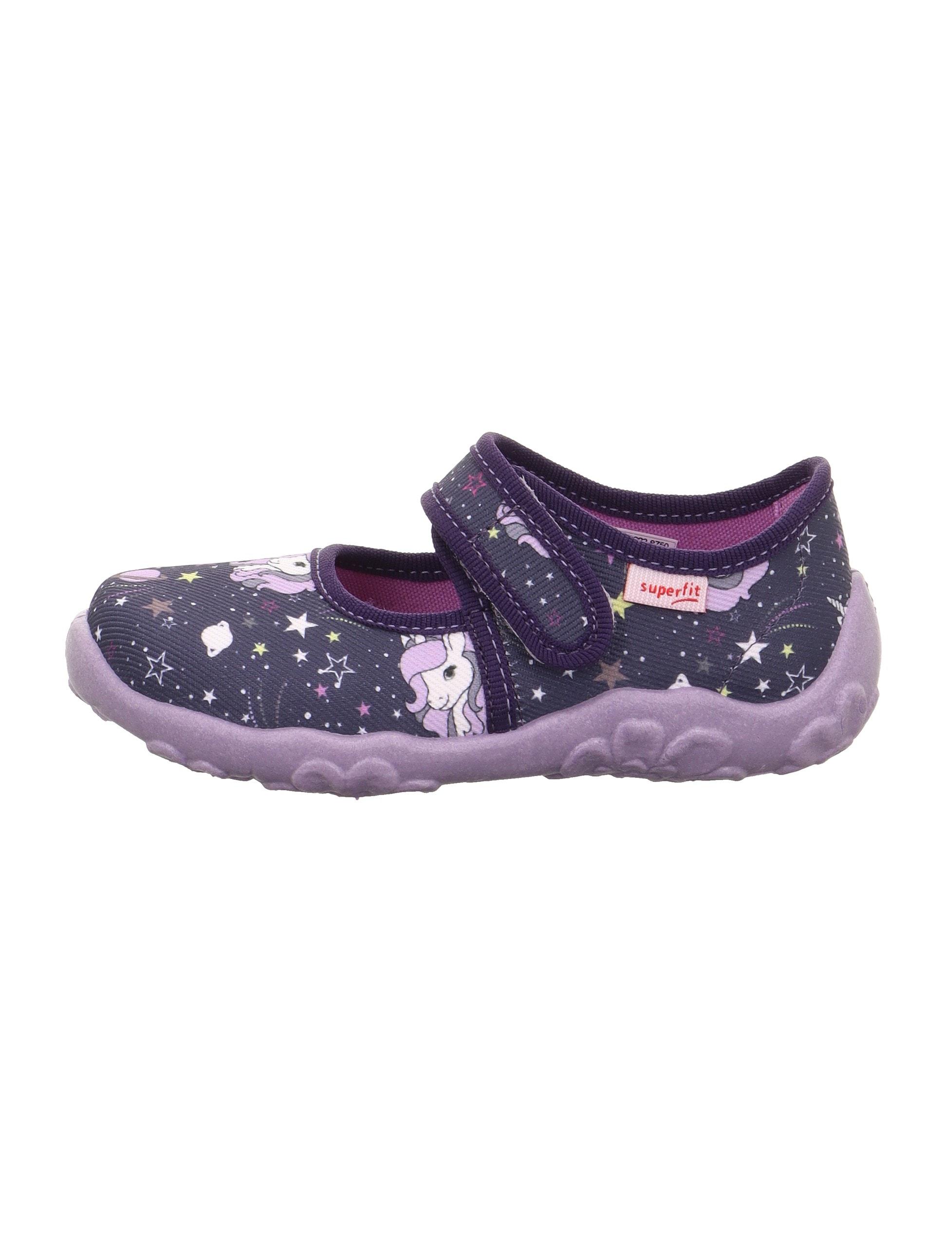 Superfit Chausson »BONNY, WMS: mittel«  Chaussure de jardin d'enfants avec motif licorne, gabarit de taille à télécharger