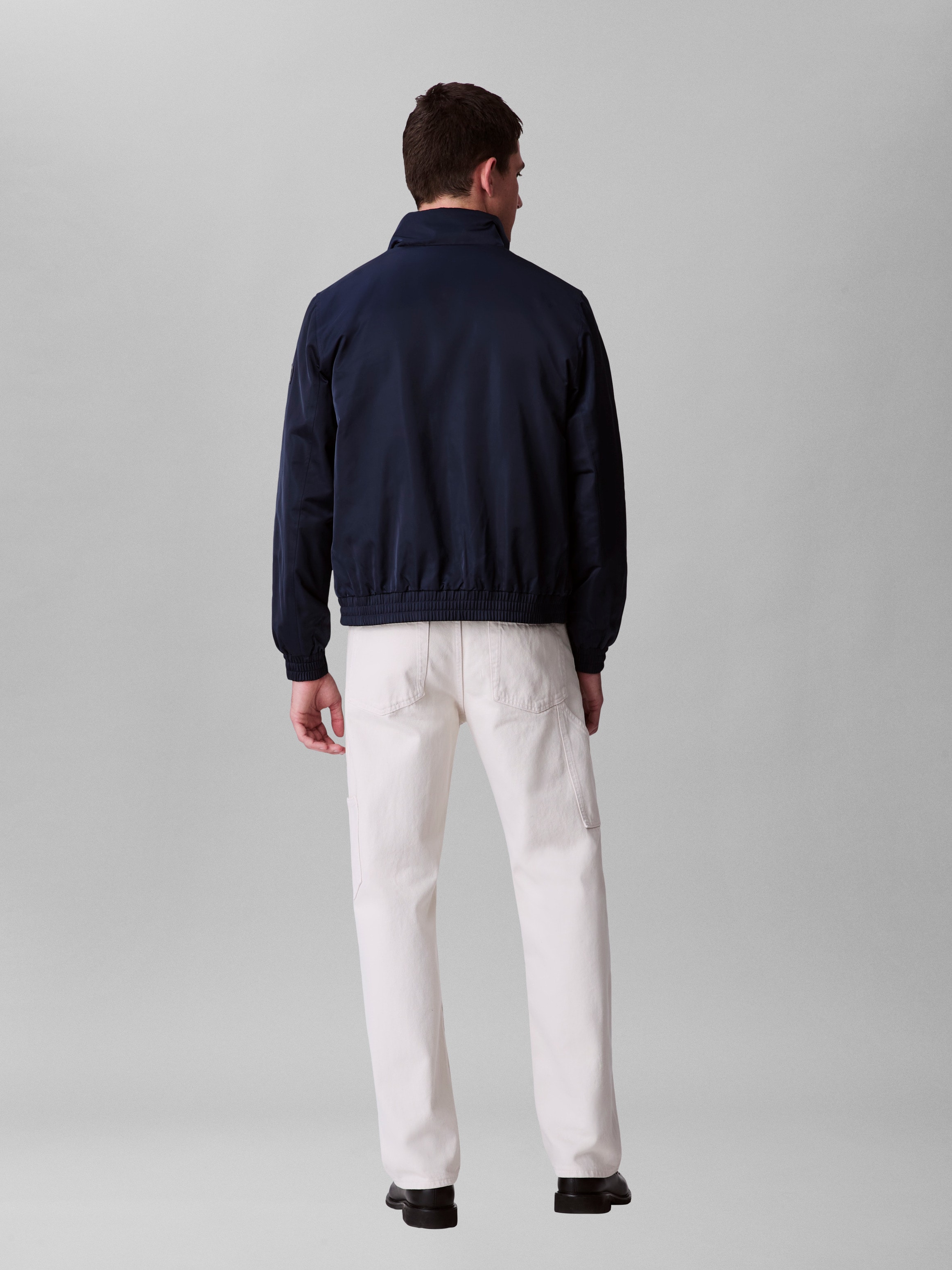 Calvin Klein Jeans Bomberjacke »LS PADDED HARRINGTON JACKET« ohne Kapuze Mit Rundhalsausschnitt mit Stehkragen