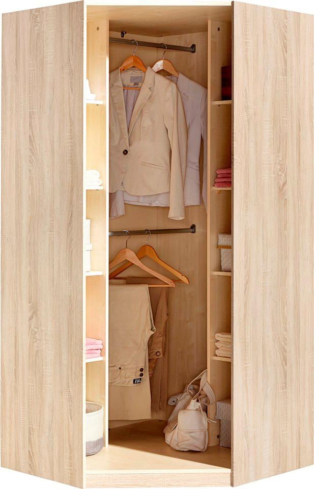 priess »Barcelona Kleiderschrank Ecklösung Raumwunder« in 2 Tiefen Schrank Eckschrank Garderobe