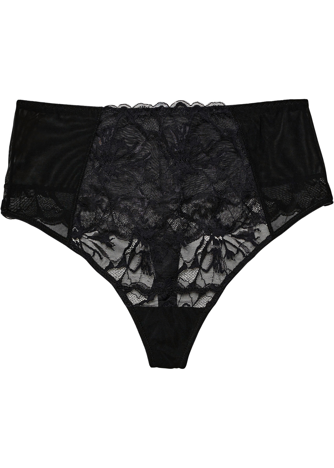 bonprix Slip taille haute »Highwaist String aus Spitze« mit elegantem Spitzen-Design, hoher Bund, aus Polyamid und Elasthan