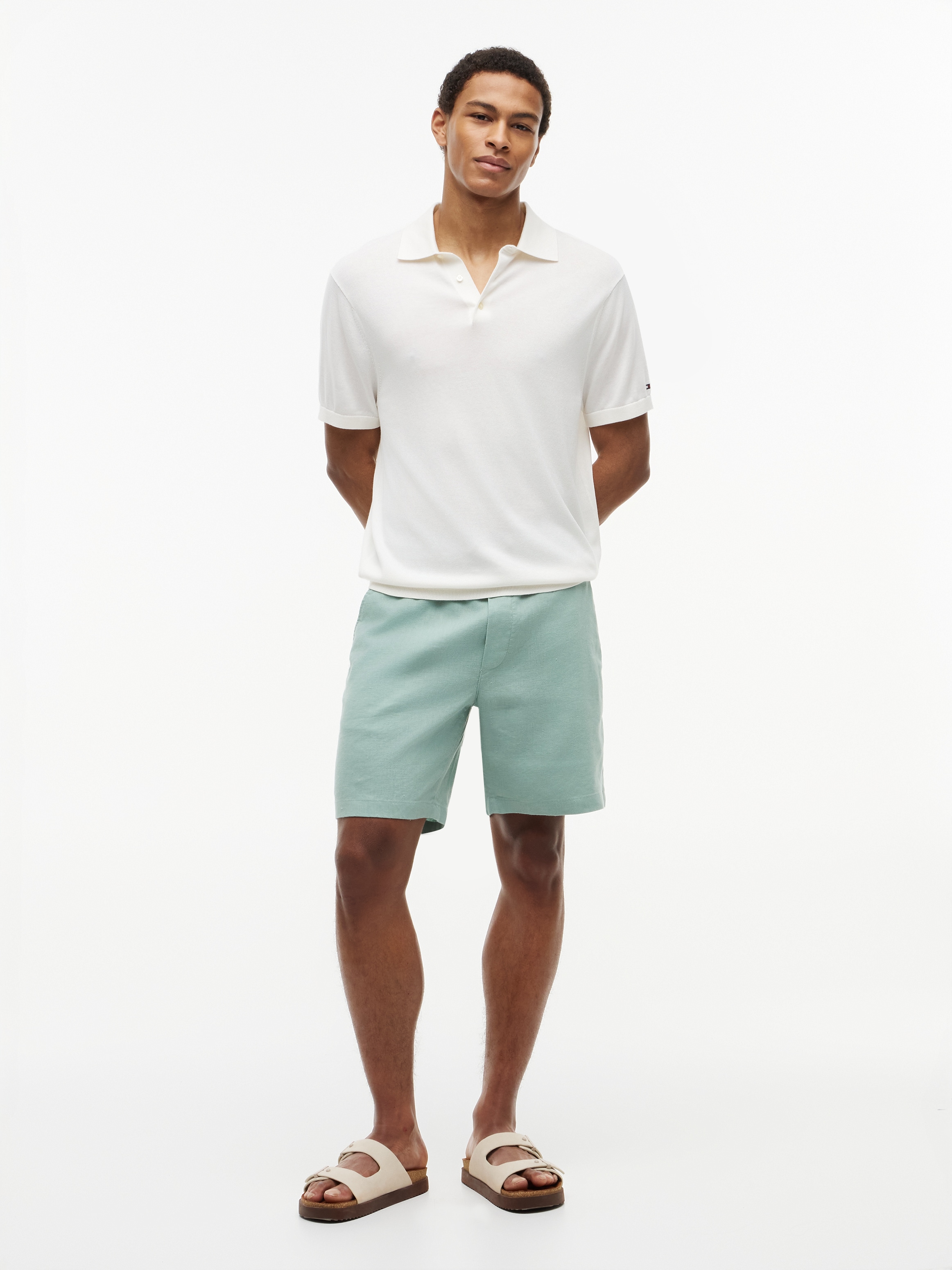 Tommy Hilfiger Chinoshorts »DOVER«  aus Leinenmix, elastischer Bund