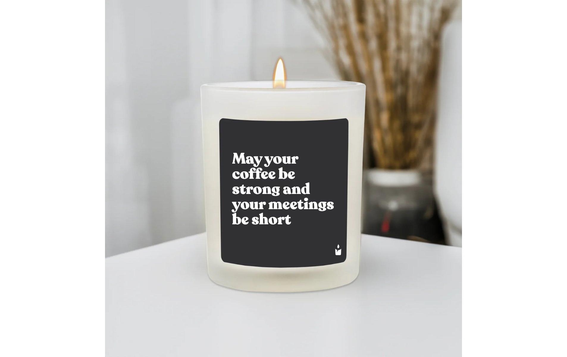   Bougie parfumée »ChattyCandles May your coffee be strong 6,7 x 8 cm«