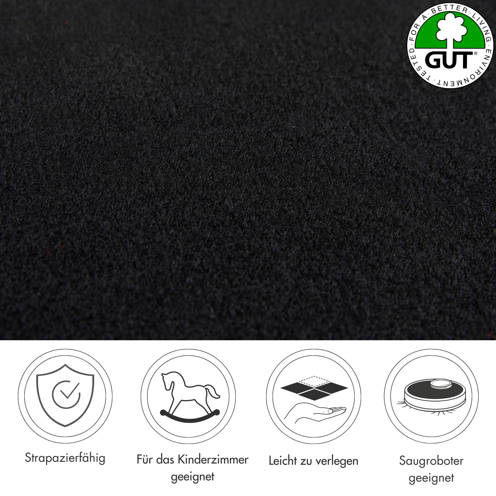 Andiamo Teppichboden »Sina, Velours, Gesamthöhe 6 mm, Luxusklasse LC1« rechteckig Uni Farben, Breite 400 cm, strapazierfähig, pflegeleicht, Wohnzimmer