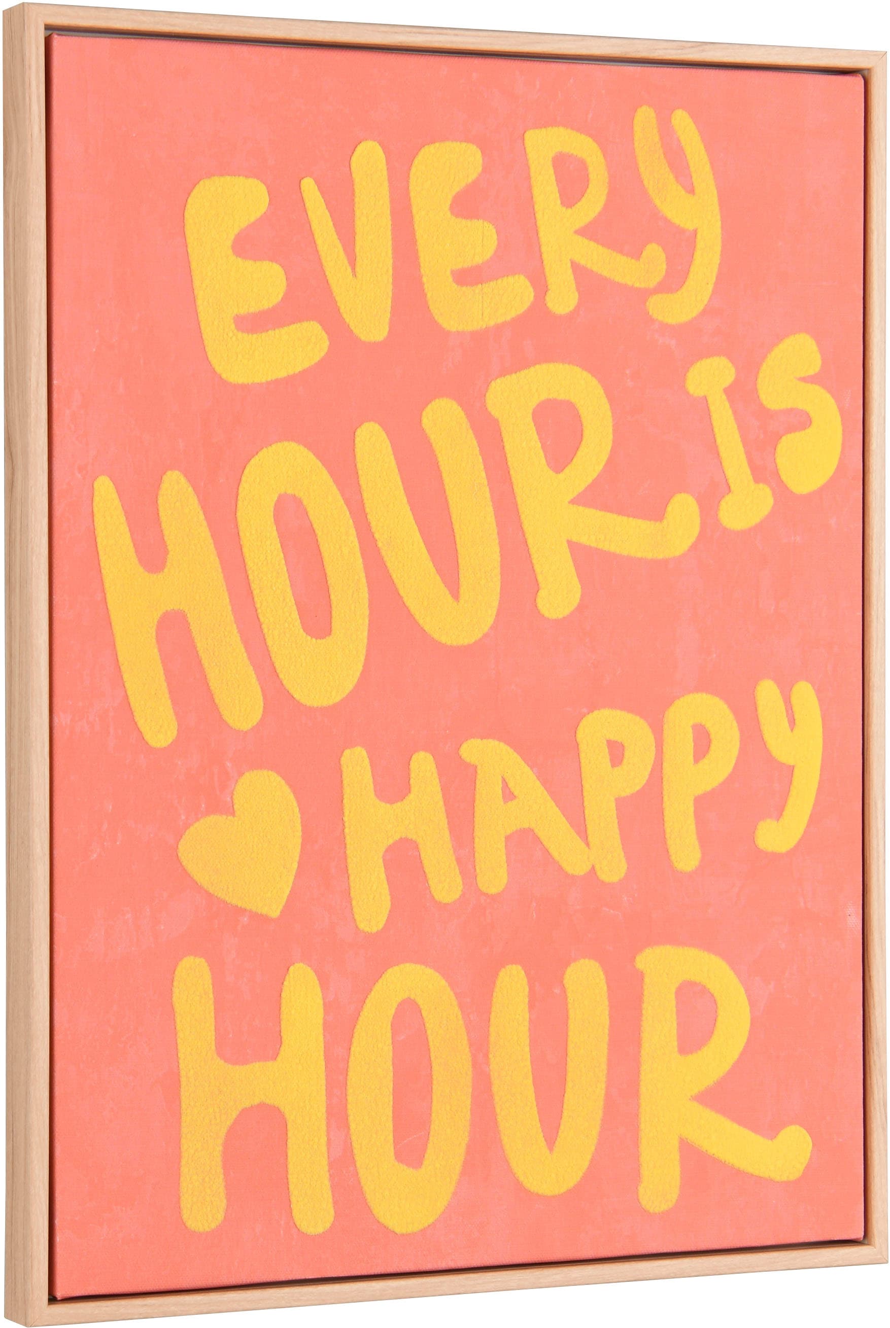 MIRRORS AND MORE Impression d'art »HOUR« 1 cuis tlg. Œuvre d'art avec message positif