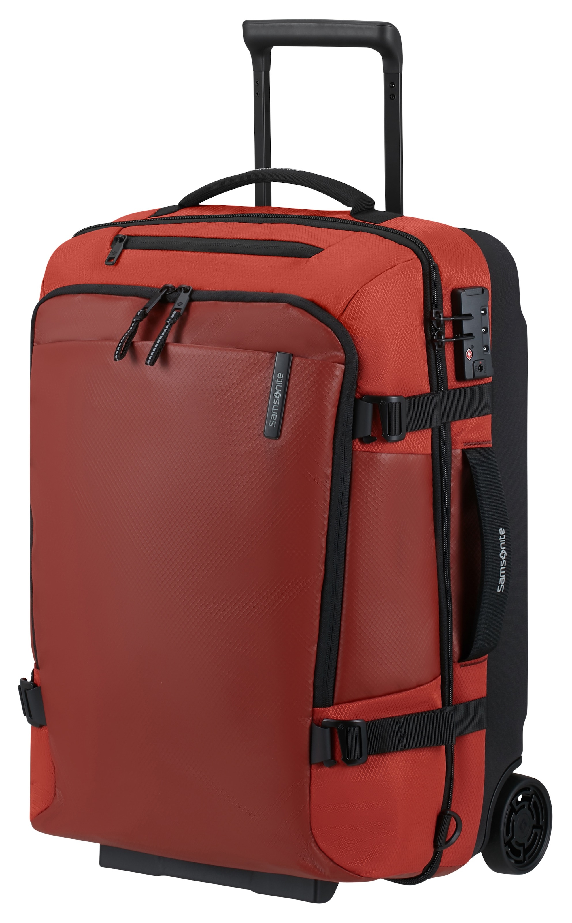 Samsonite Sac de voyage »ARMOX, 55 cm« duffle avec roulettes, serrure TSA, sangles de fixation, châssis trolley