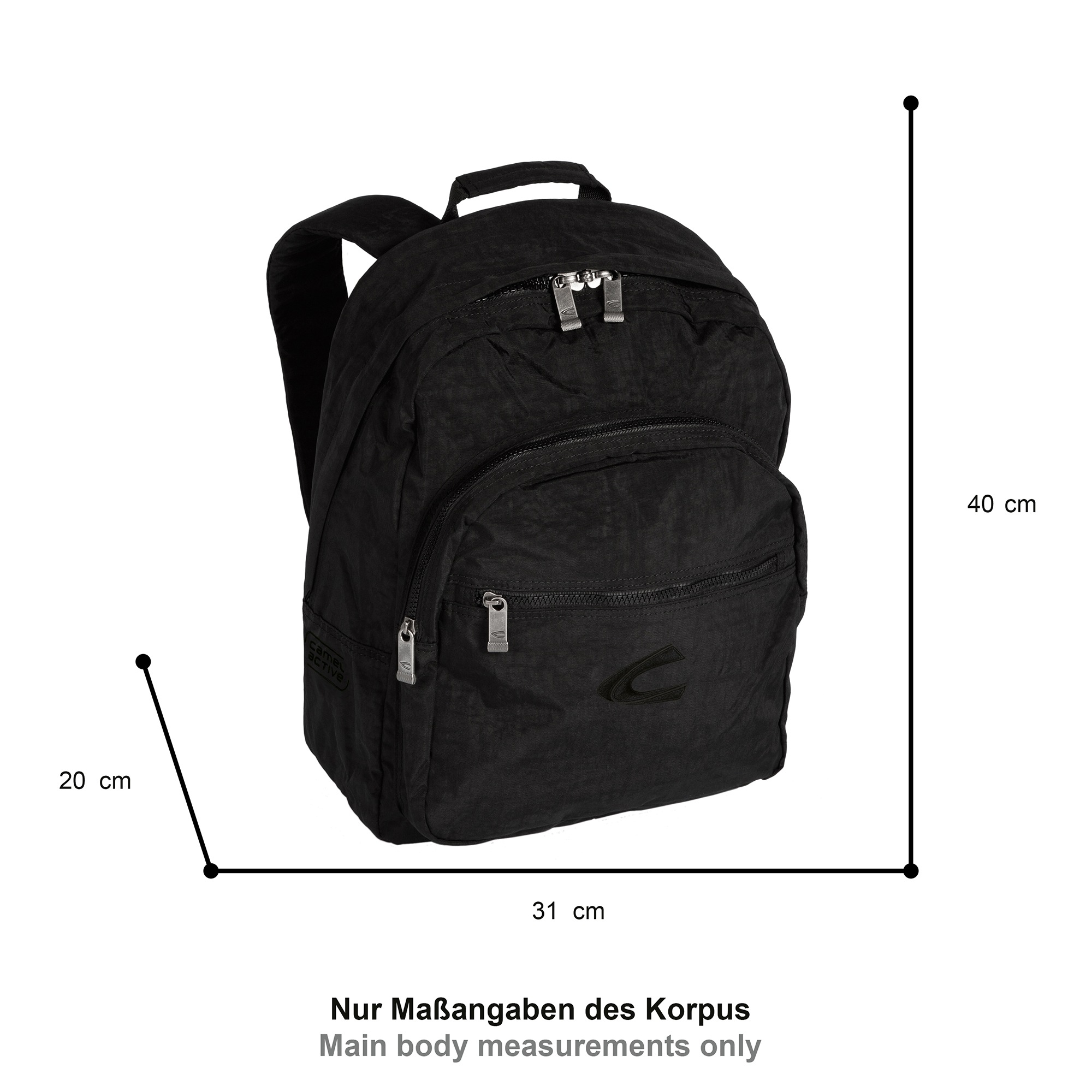 camel active Sac à dos »Journey« aus leichtem robusten Nylon, funktional perfekt für alle Lebenslagen