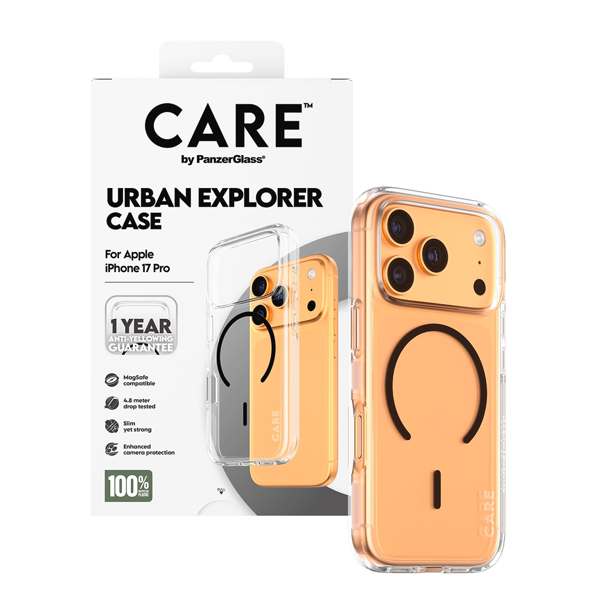 CARE by PanzerGlass Housse pour téléphone portable »Urban Explorer Case für Apple iPhone 17 Pro« Backcover, Schutzhülle, Handyschutzhülle, Case, Schutzcase, stossfest