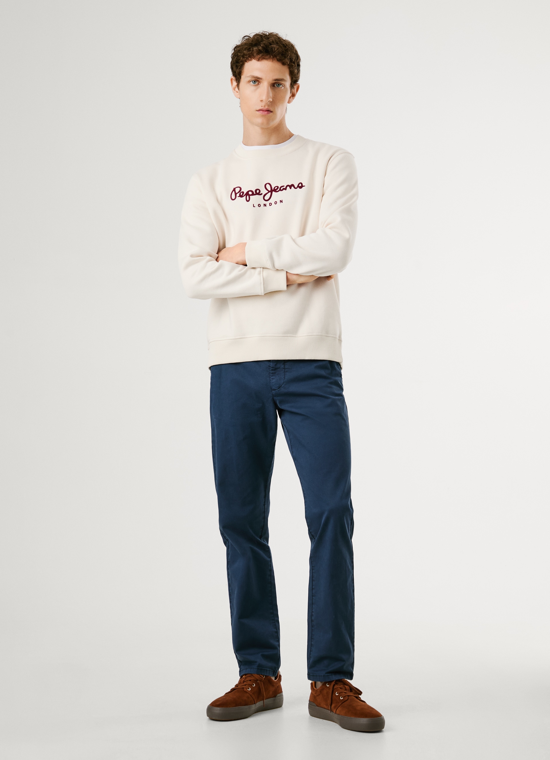 Pepe Jeans Sweatshirt »MACBETH PLAIN CREW« Regular Fit mit Rundhals