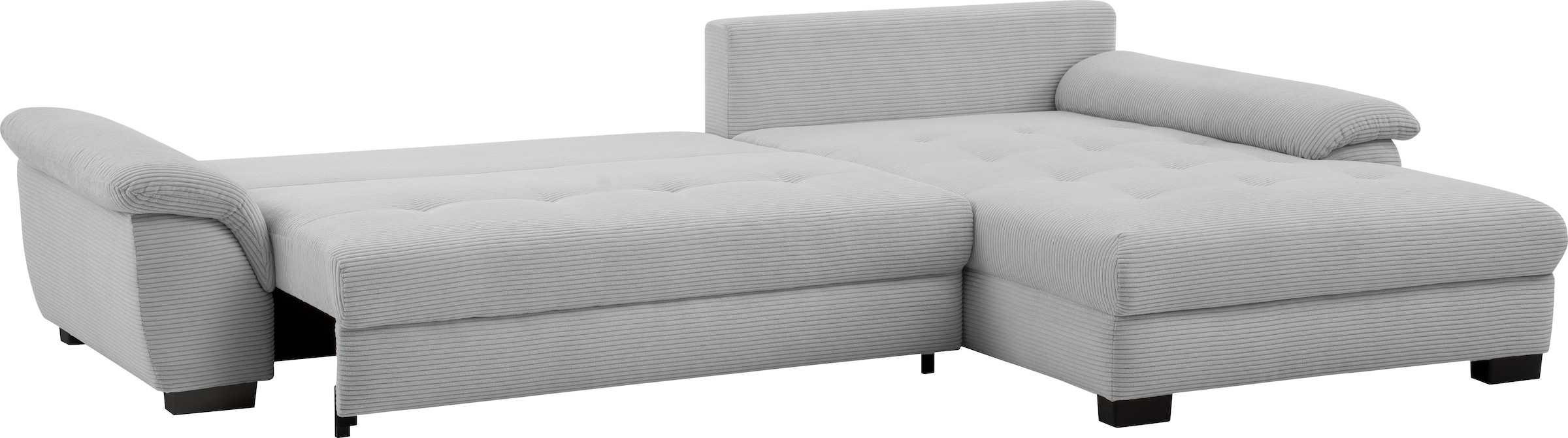 Mr. Couch Canapé d'angle »Dario, L-Form, mit Bett und Bettkasten« mit Kaltschaum