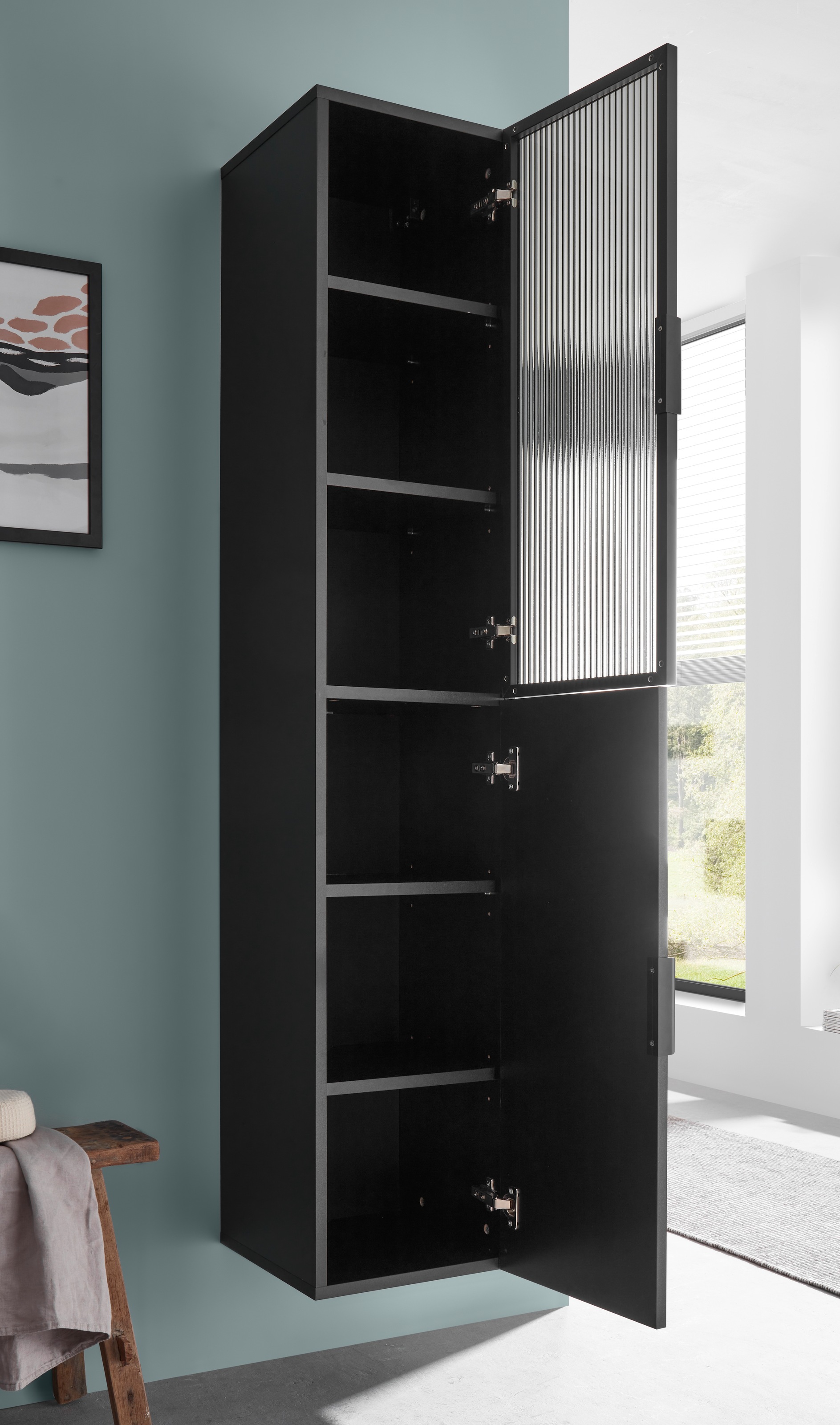 BASIC by Balculina Hochschrank »Diosa B/H/T 35x170x33 cm« 1 Stk. tlg. Breite 35cm, Softclose, Alurahmen