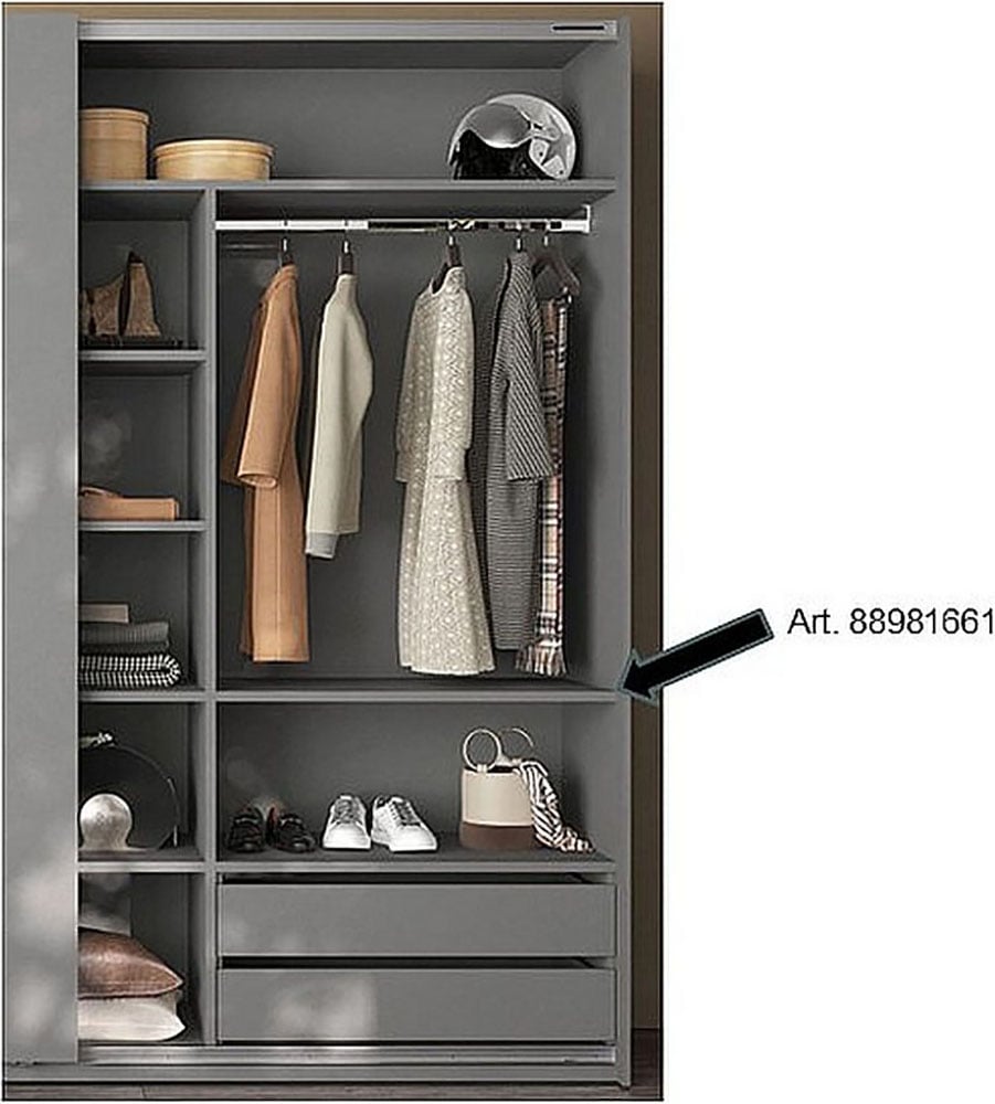 INOSIGN Einlegeboden »Jupiter - Steingrau (1 St.), nur mit Inneneinteilung montierbar« Stabil, Breite 90 cm, passend für Schwebetürenschrank 275x240 cm