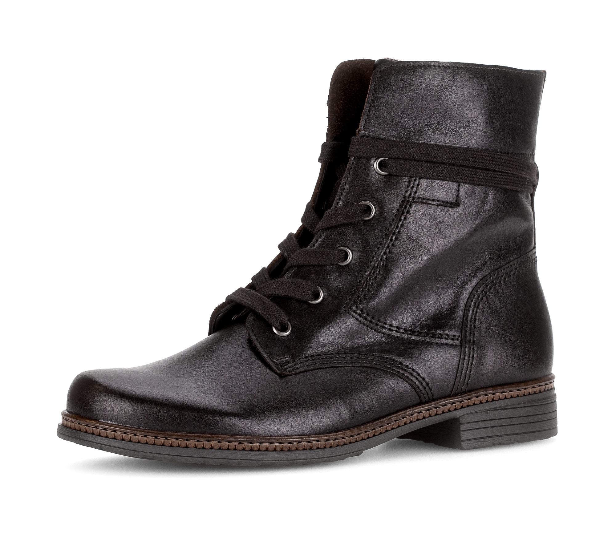 Gabor Bottes à lacets  , boots à lacets, chaussure business à talon bloc