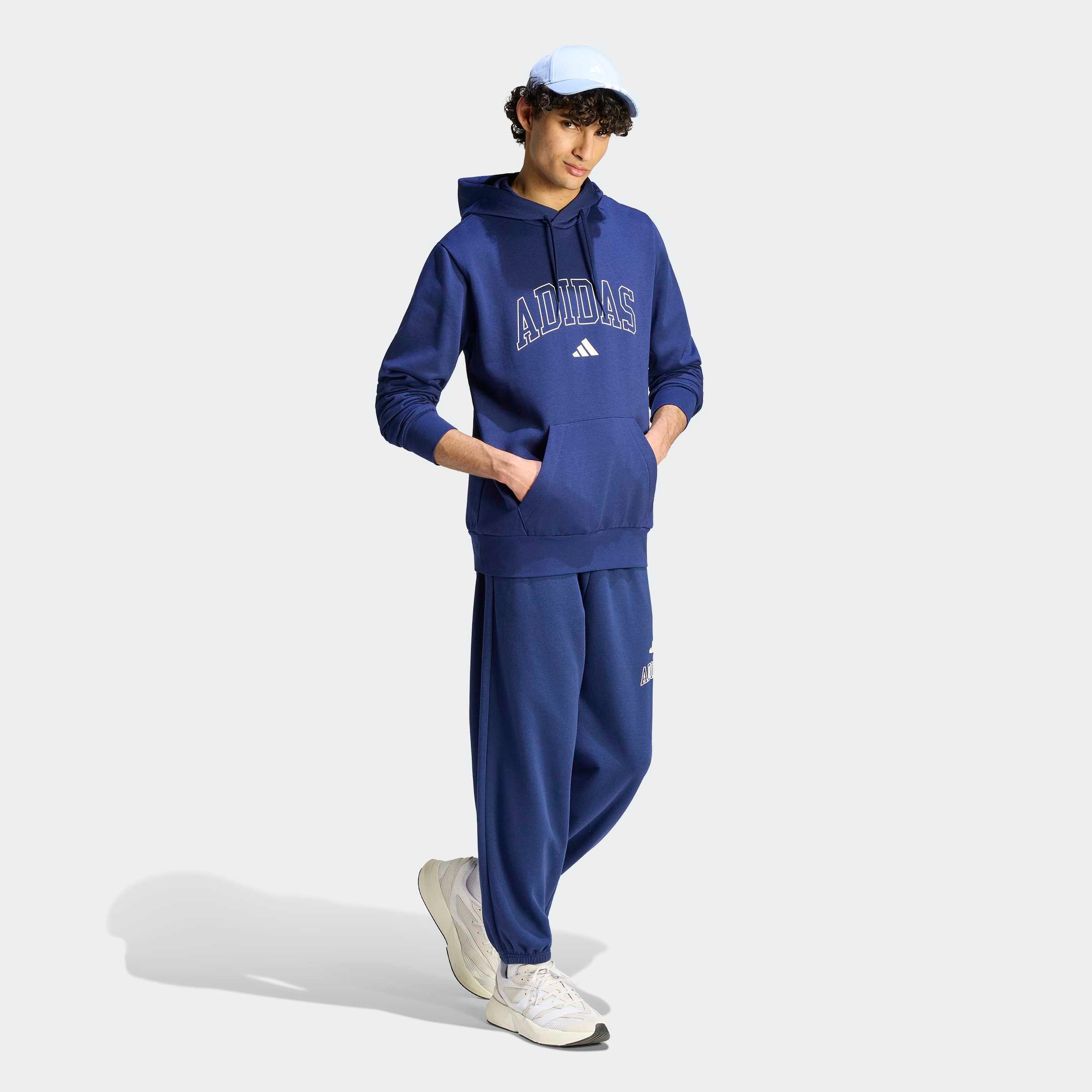 adidas Sportswear Kapuzensweatshirt »COLLEGIATE SCRIPT GRAFIK HOODIE«, mit Kapuze und Kordel, in normaler Länge
