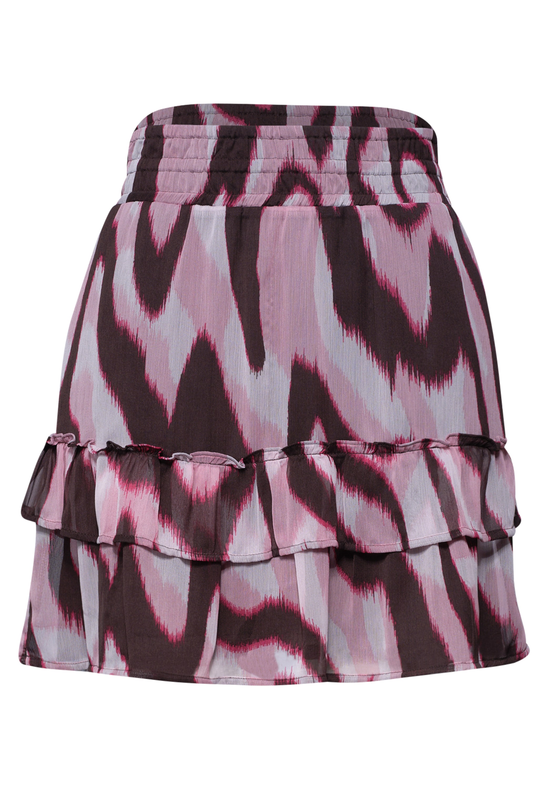 STREET ONE Minijupe jupe d'été en chiffon avec imprimé animal