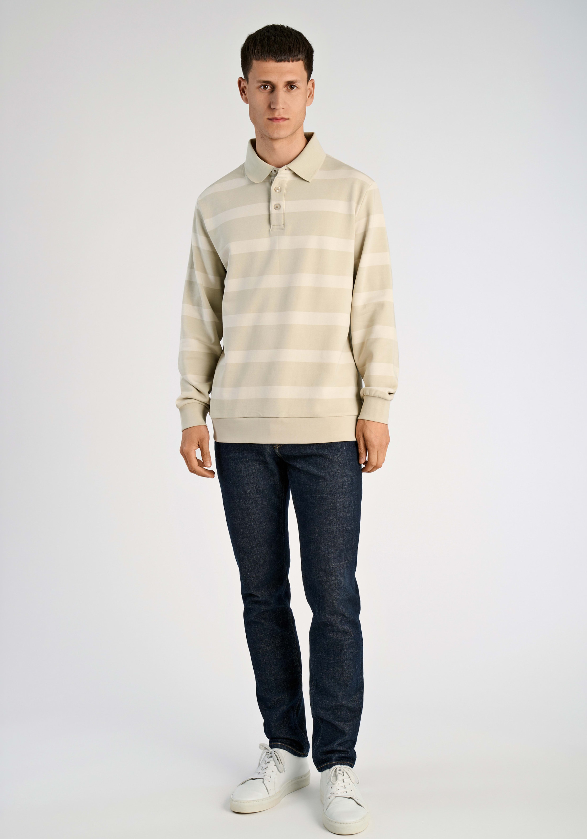 LINDBERGH Sweatshirt , mit Colorblocking-Streifen und Polokragen
