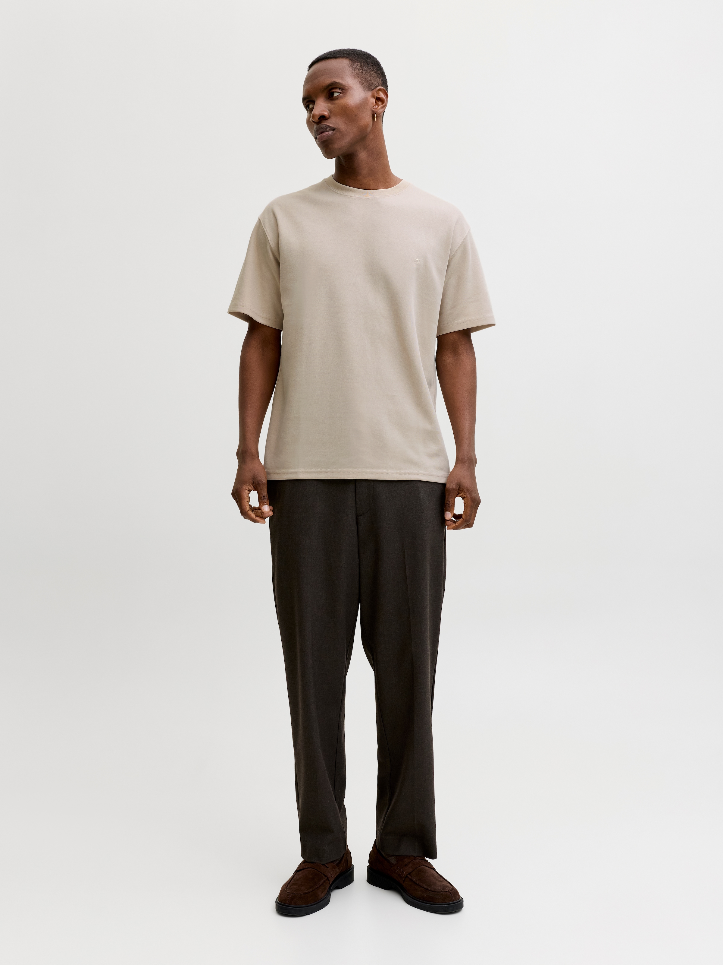 Jack & Jones T-shirt à manches courtes »JPRBLAETHAN SS LOGO TEE SN« Materialmix, regular fit