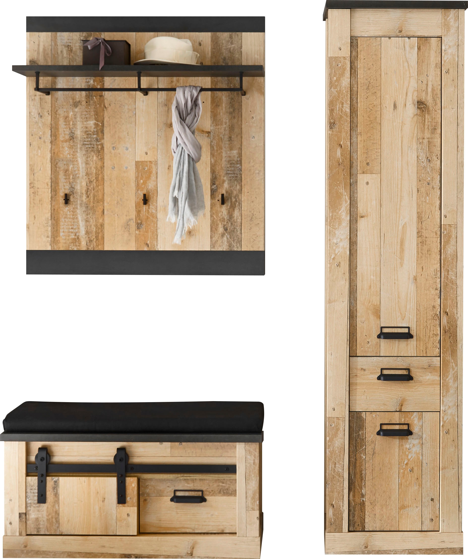 Home affaire Garderoben-Set »SHERWOOD« 3 Stk. tlg.