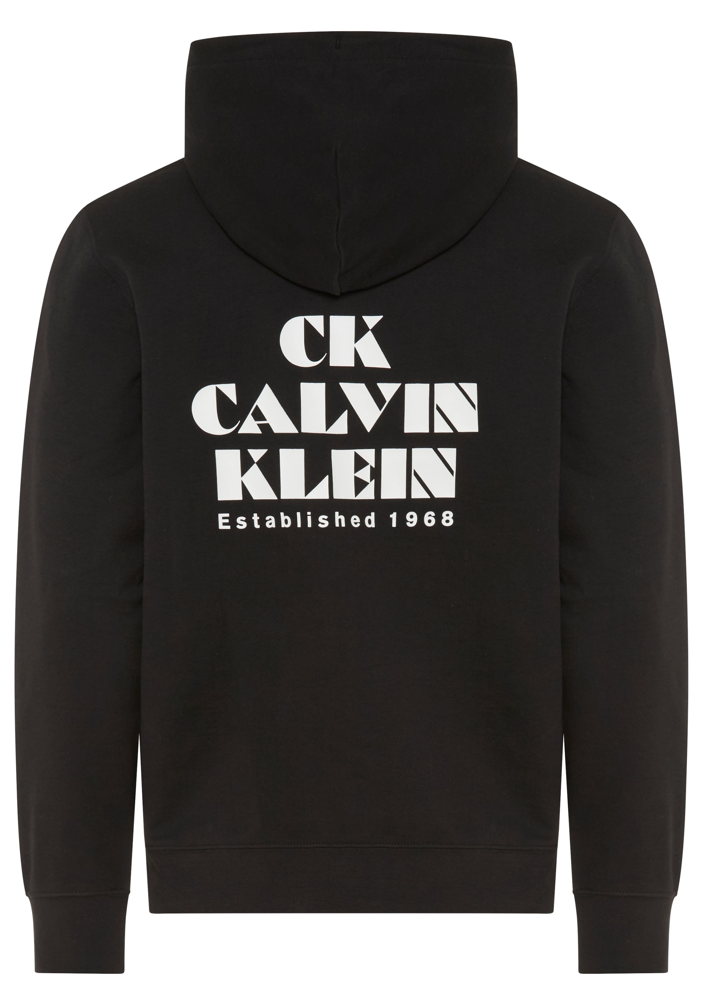 Calvin Klein Jeans Kapuzensweatshirt , grosser Rückendruck, Regular Fit, reine Baumwolle
