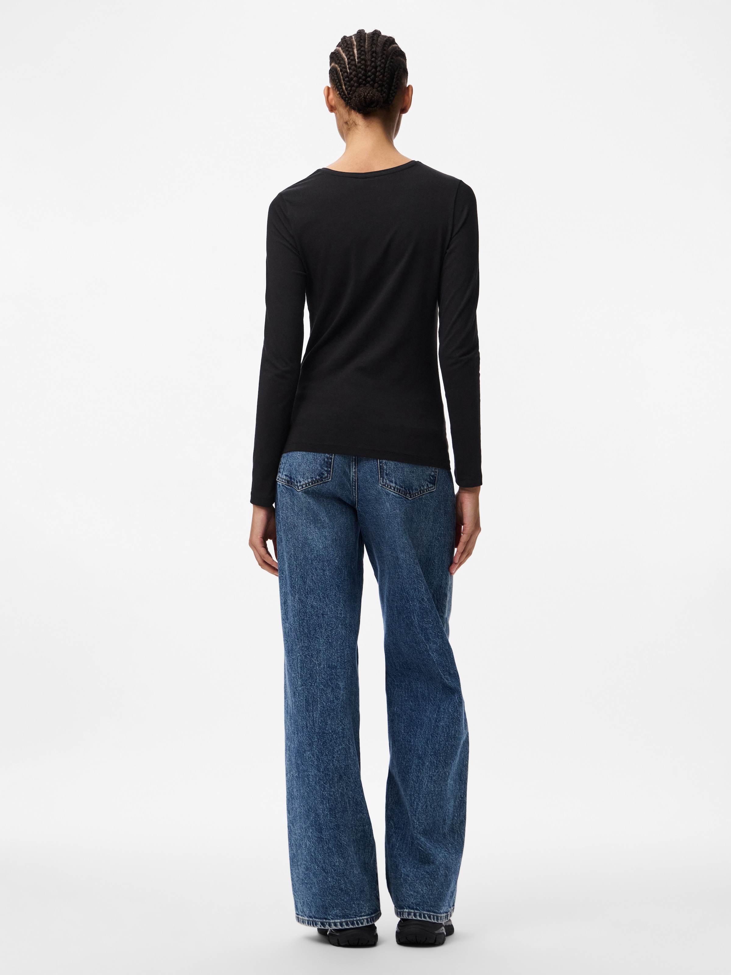 pieces T-shirt à manches longues »PCSIRENE LS TEE JRS NOOS« Mélange de coton, coupe slim