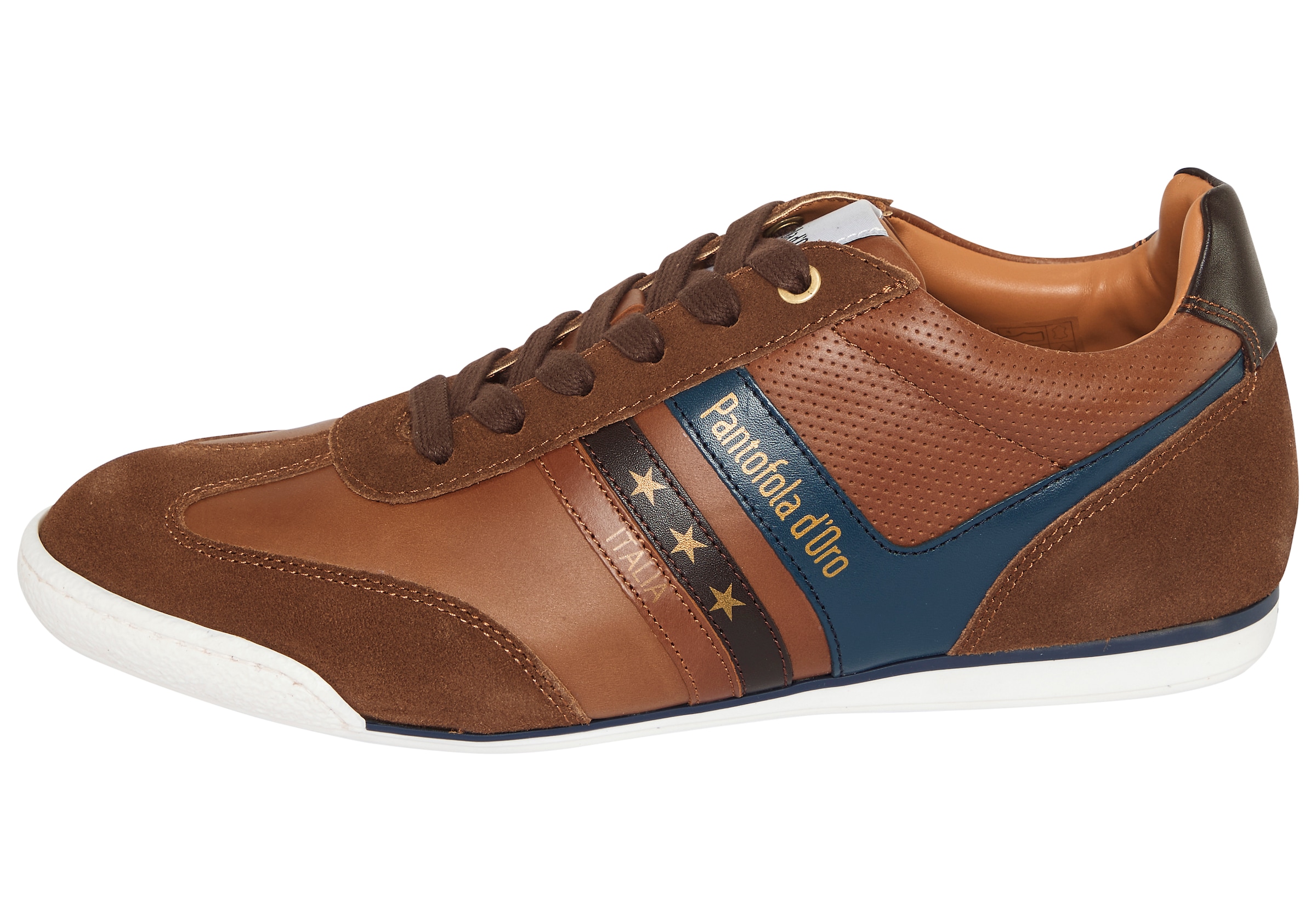 Pantofola d´Oro Sneakers »VASTO LOW«  Obermaterial aus Leder, Gummilaufsohle, mit Schnürung