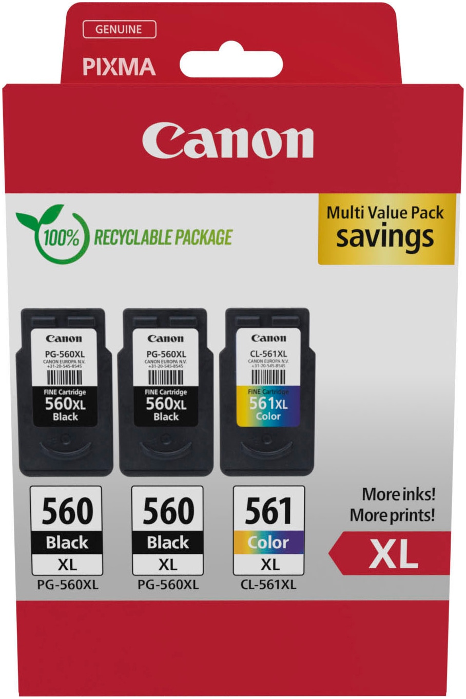 Canon Tintenpatrone »PG-560XL x2/CL-561XL Triple Pack«