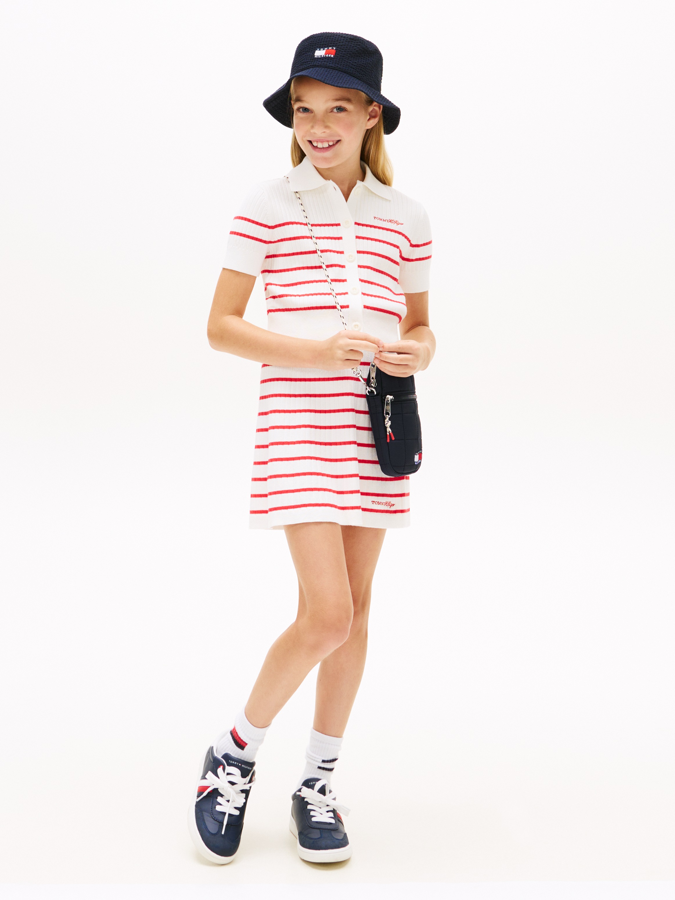 Tommy Hilfiger Jupe en sweat »SWEATER RIB SKIRT« enfants jusqu’à 16 ans, coupe regular fit