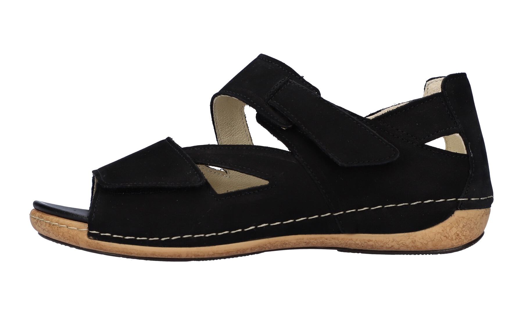 Waldläufer Sandale »HELIETT«  , sandale compensée, chaussure d'été, chaussure confortable, fermetures velcro, largeur H