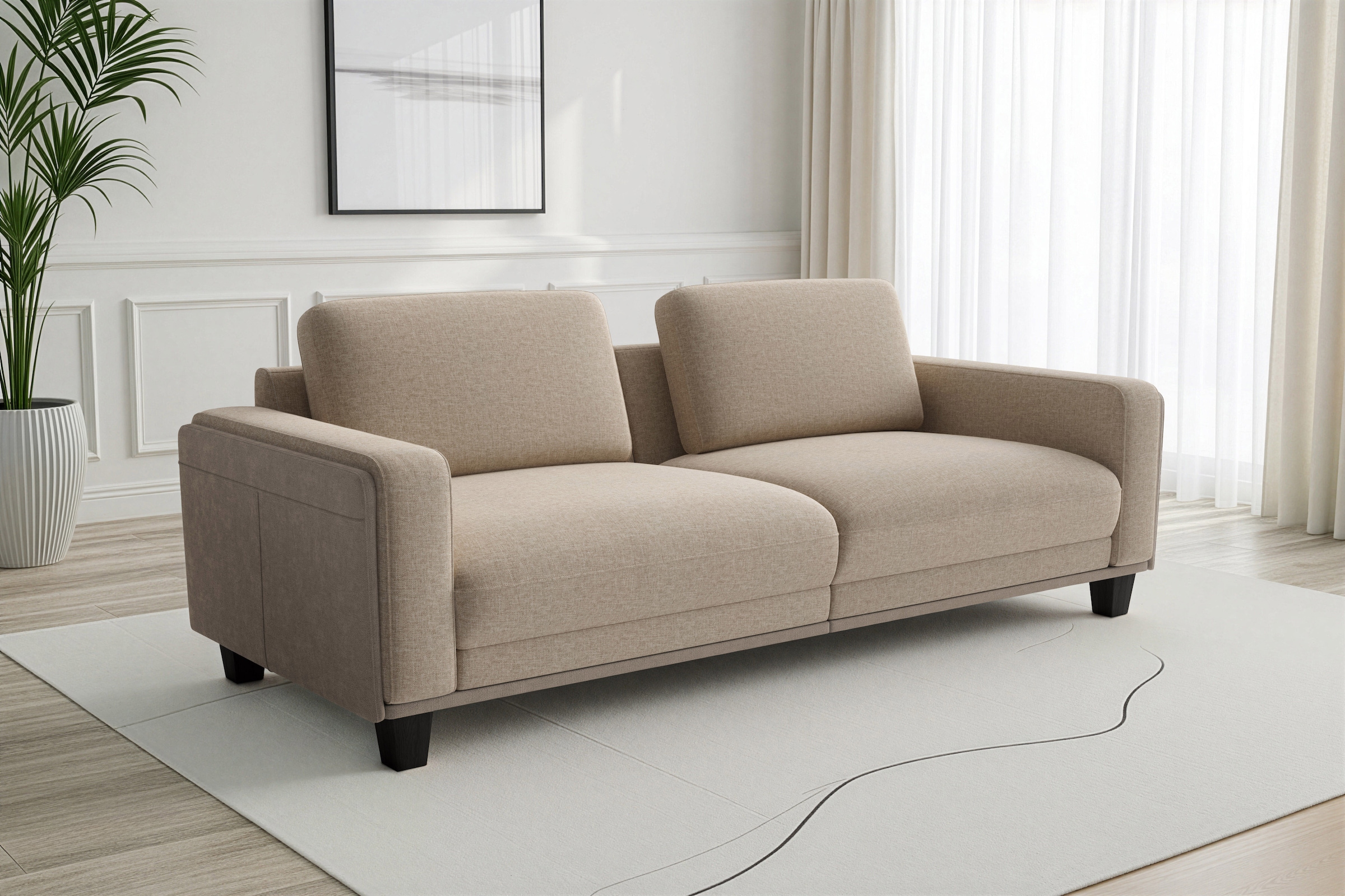 sit&more Canapé Big »Concept« Canapé moderne avec trois couleurs de pieds au choix