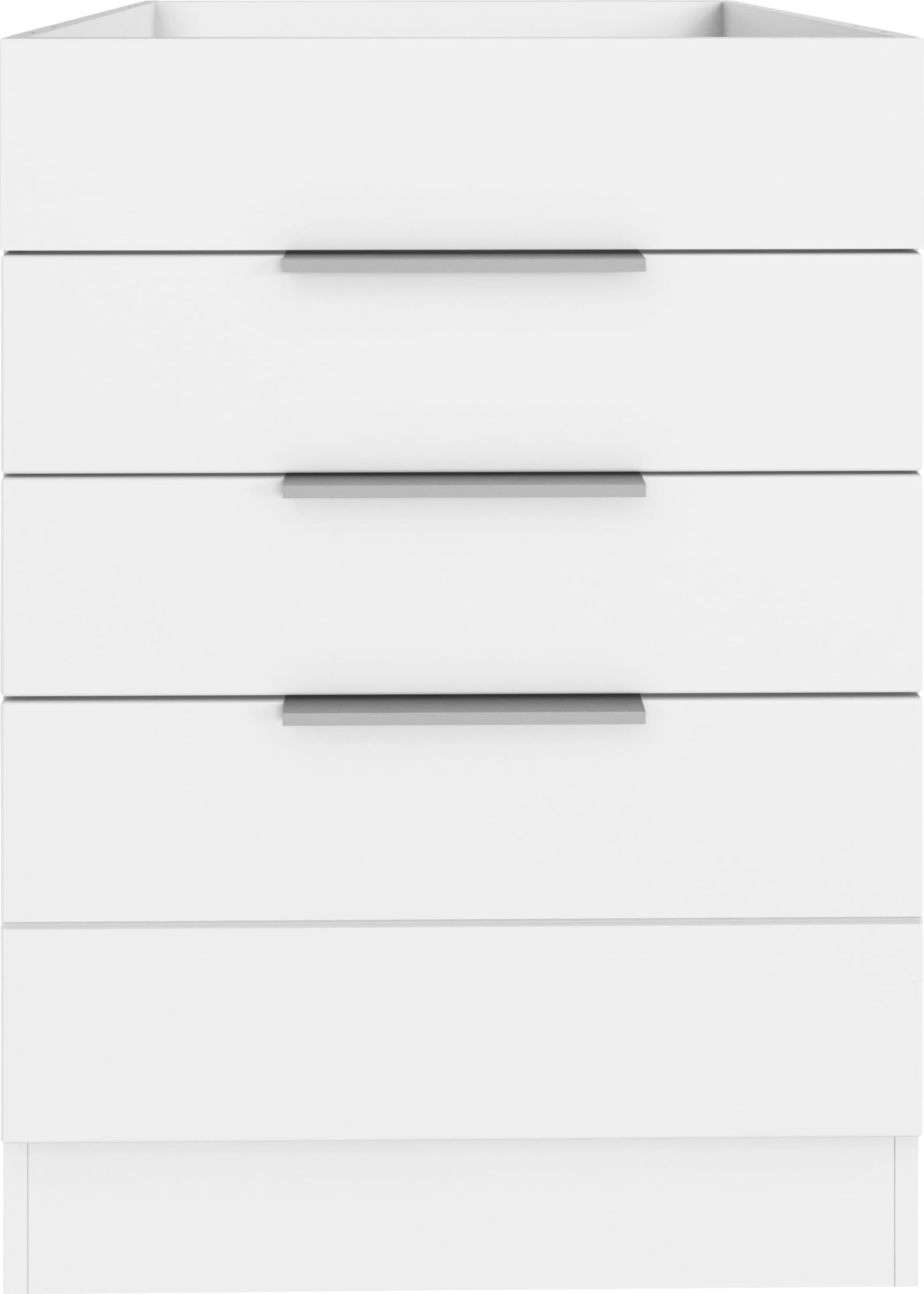 KOCHSTATION Armoire d'encastrement pour table de cuisson »KS-Luhe« 60 cm de large, façades MDF de haute qualité avec lisse horizontale