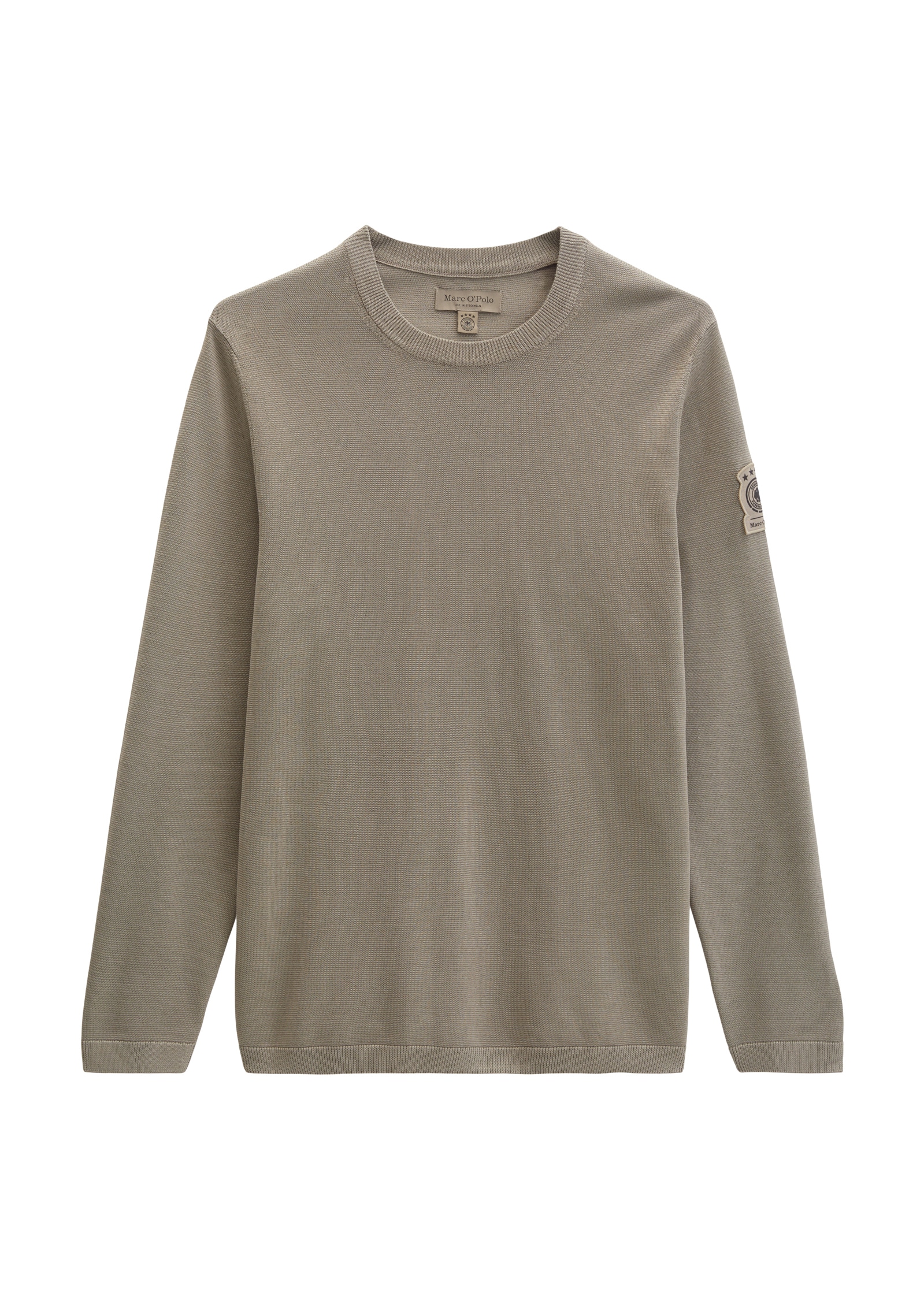 Marc O'Polo Pull à col rond »DFB Travel Collection« aus reiner Bio-Baumwolle