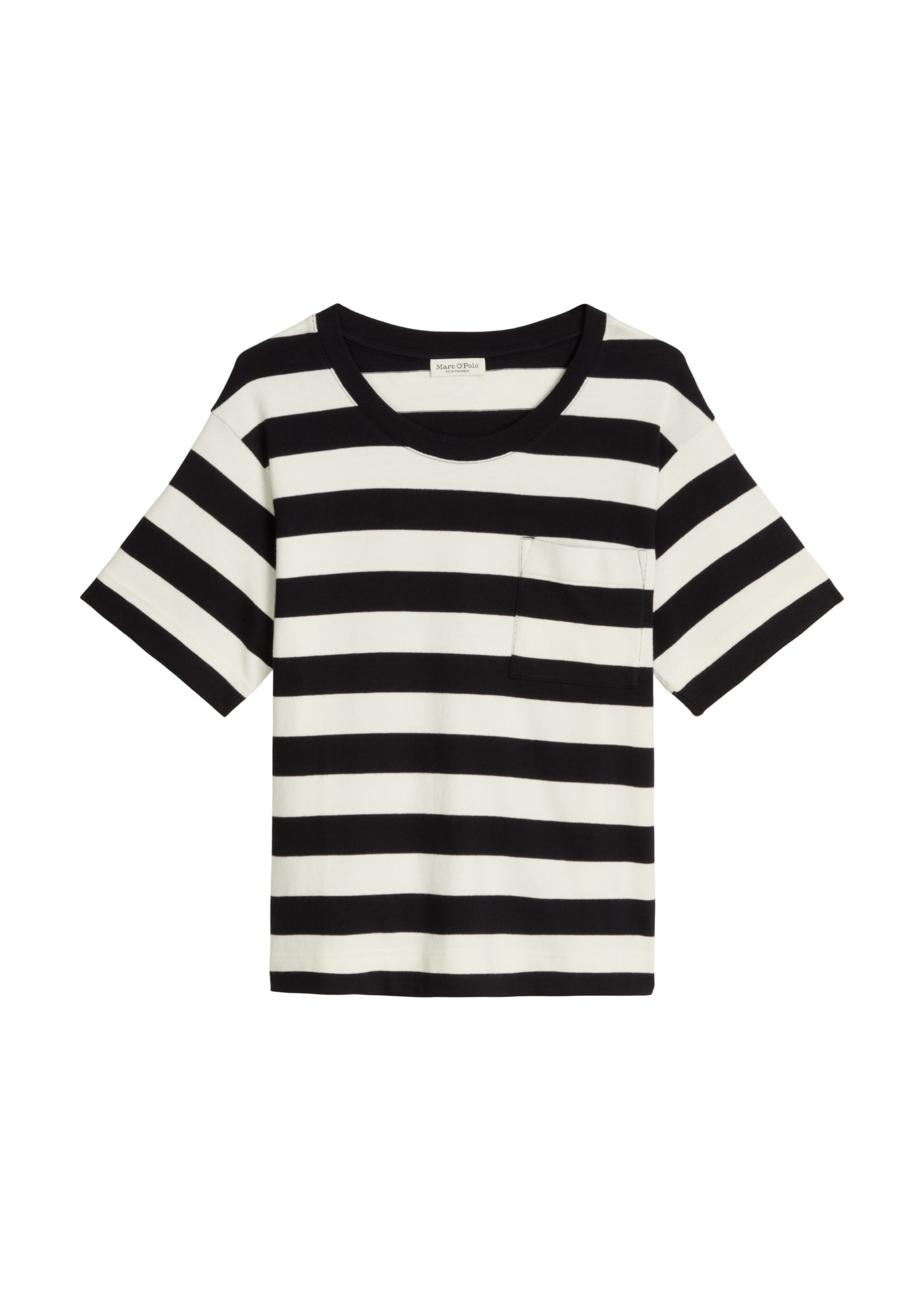 Marc O'Polo T-Shirt gestreift, loose aus weichem Single Jersey