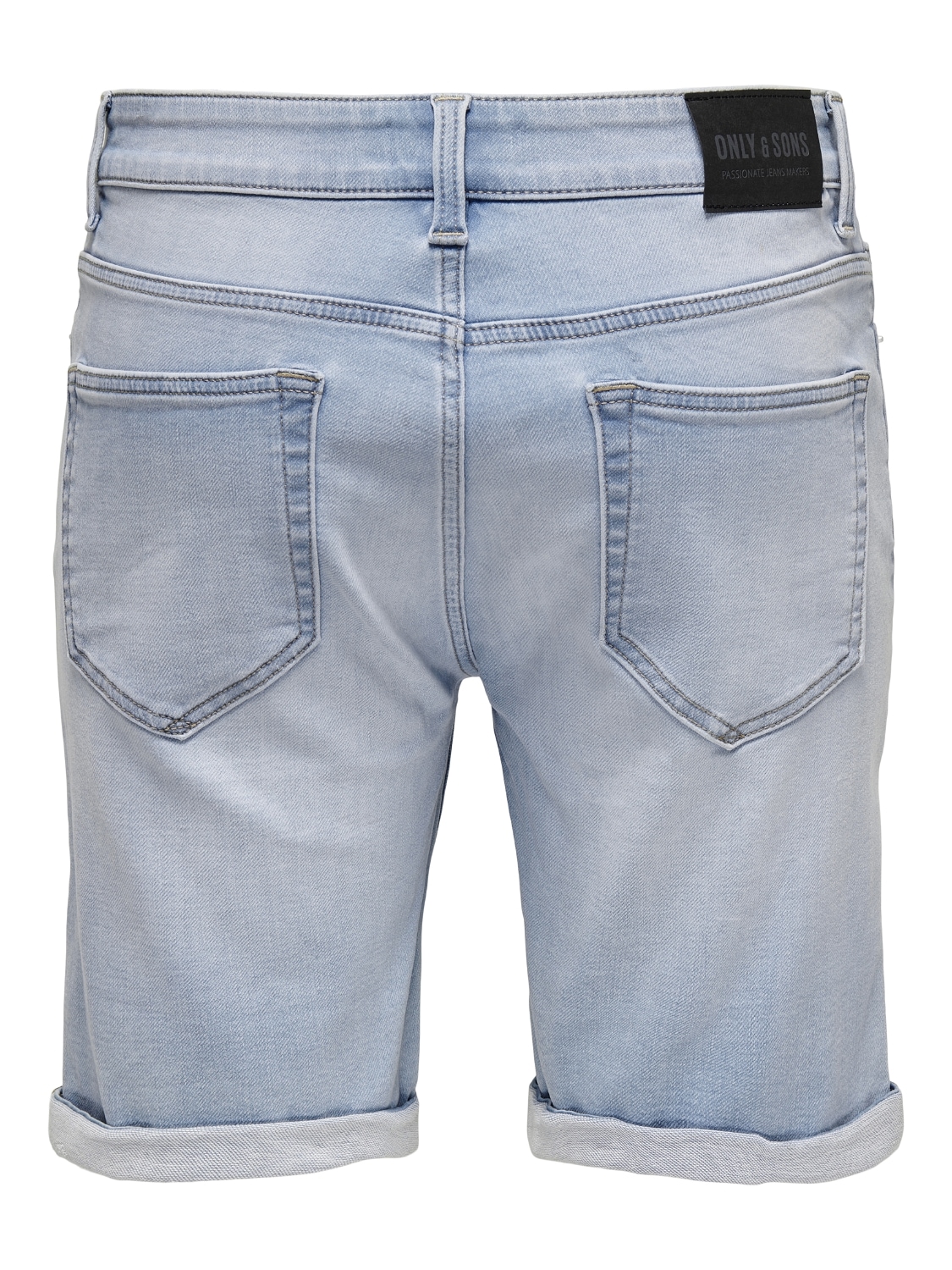 ONLY & SONS Short en jean »ONSPLY JOG LBD R0027 ANA DNM SHORTS NOOS« mélange coton, coupe régulière
