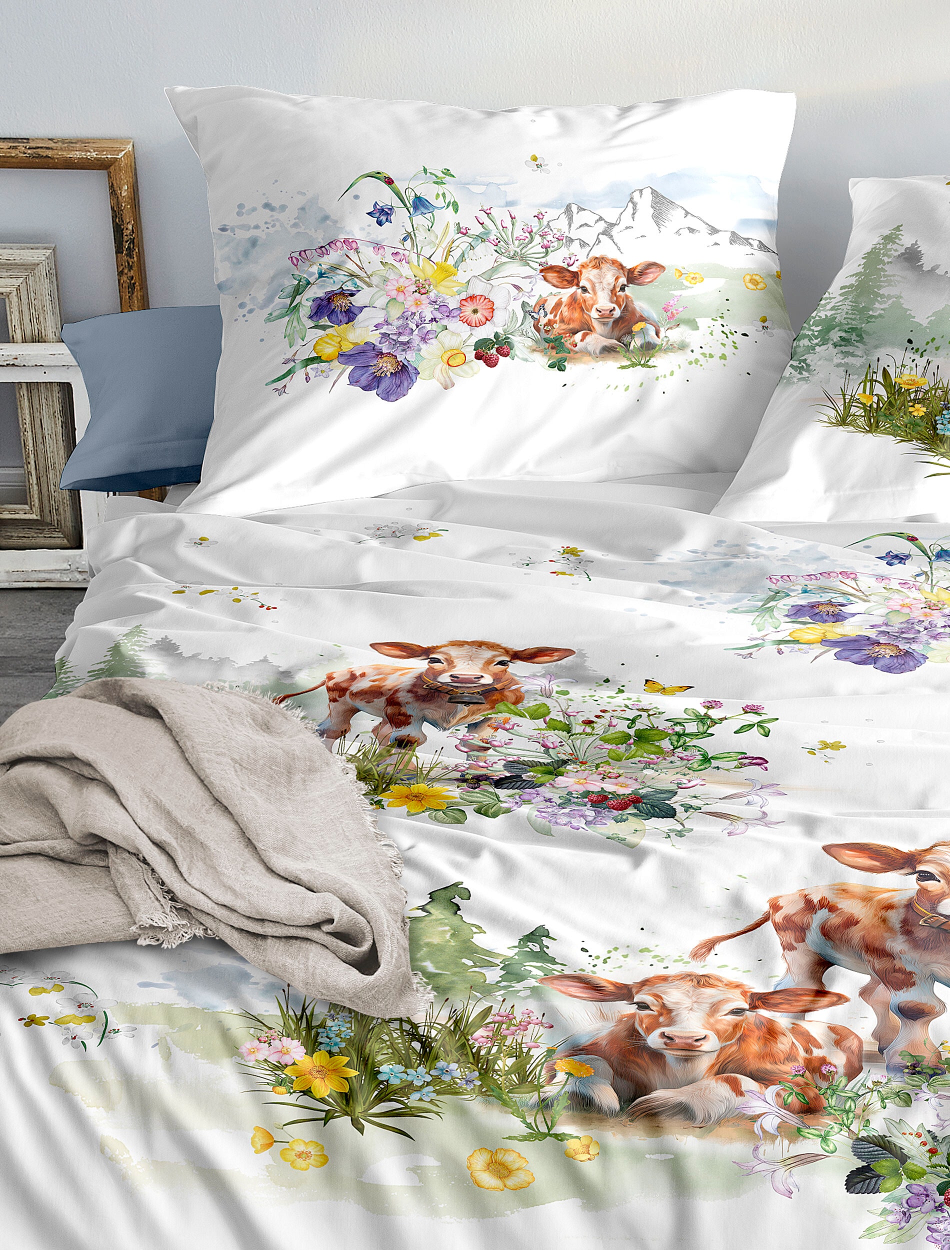Irisette Linge de lit »Wave 8767« 2 confortable et respirant, qualité toutes saisons