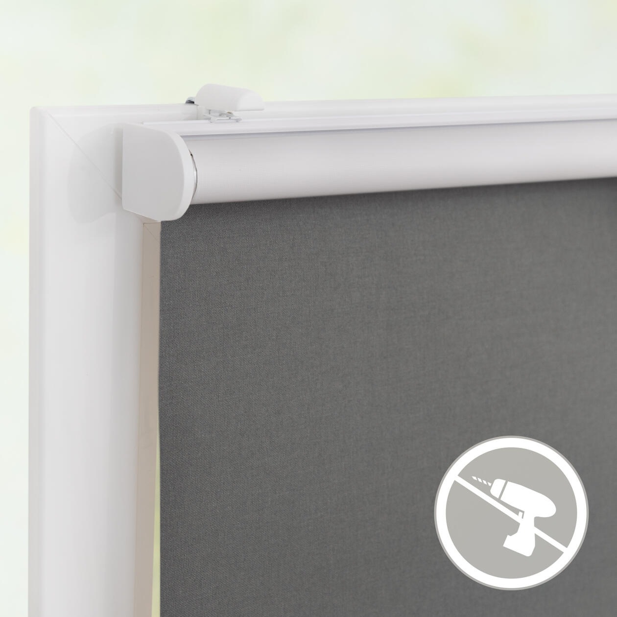 LICHTBLICK ORIGINAL Store à enrouleur »Klemmfix, ohne Bohren« verdunkelnd Avec perçage / sans perçage suspendu librement Steuerbar mit Bluetooth-App, integrierter Elektromotor und Akku