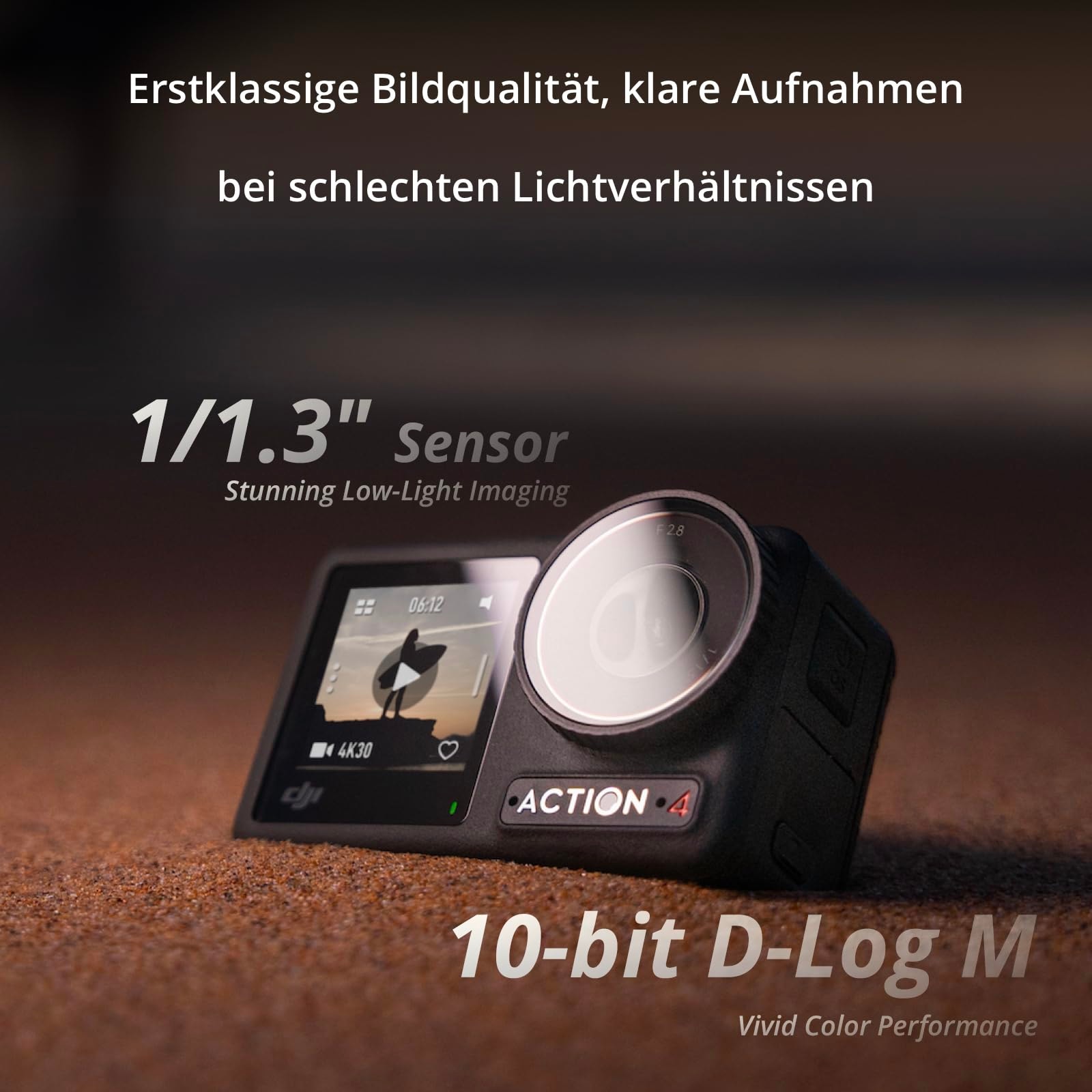 DJI Caméscope »Osmo Action 4 Adventure Combo« 4K Ultra HD