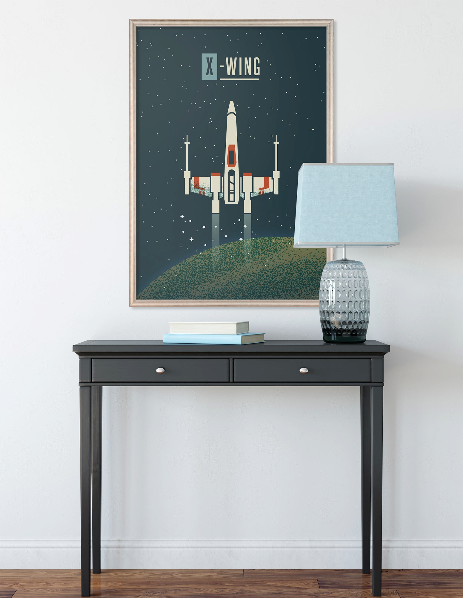 Komar Wandbild »Star Wars Geeky X-Wing« Disney Set, 1 Stk. tlg. 40 x 50 cm (Breite x Höhe) - Kinderzimmer, Dekoration