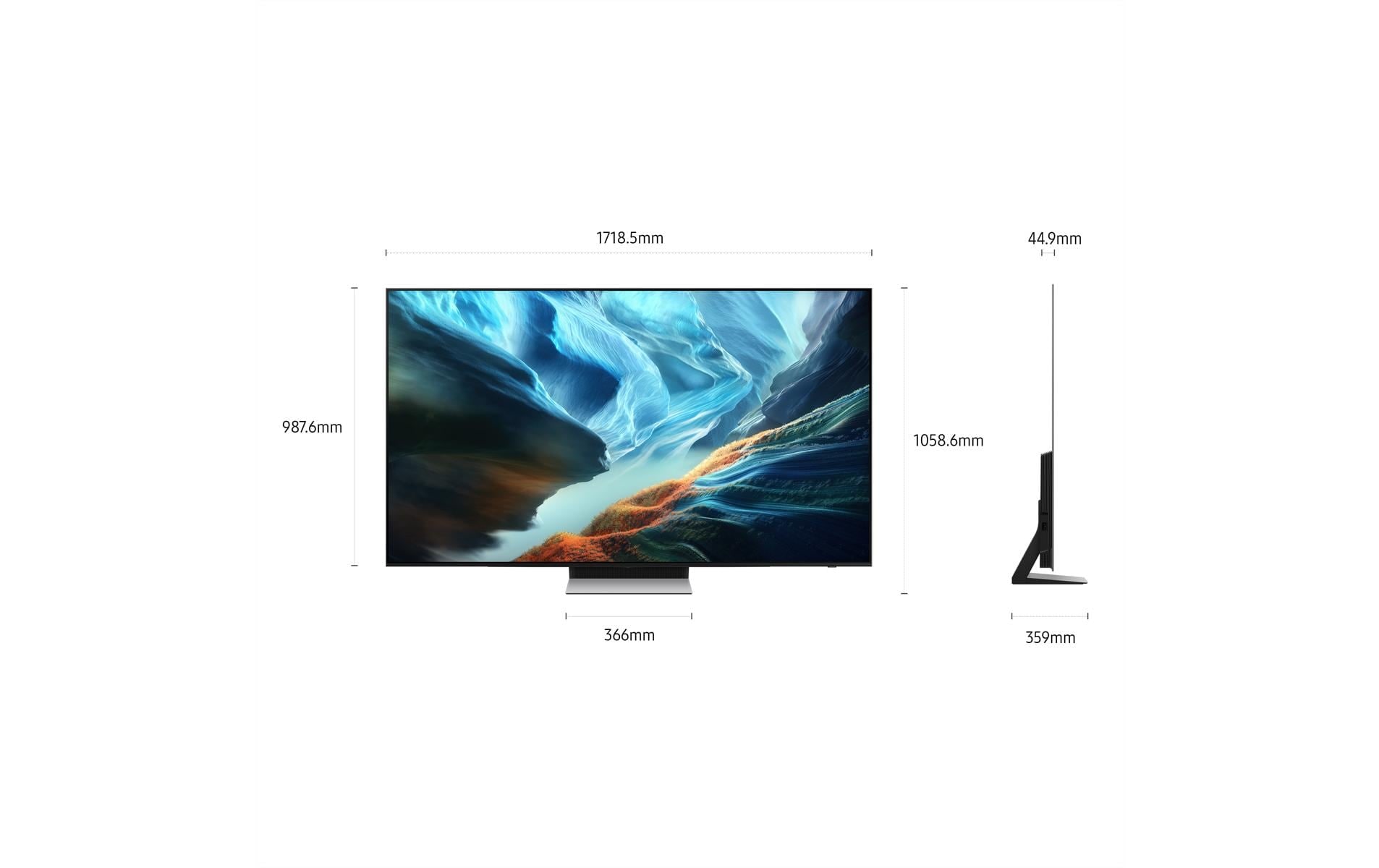 Samsung Téléviseur OLED »TV QE77S90H« 195 cm/77 ″ Télévision intelligente