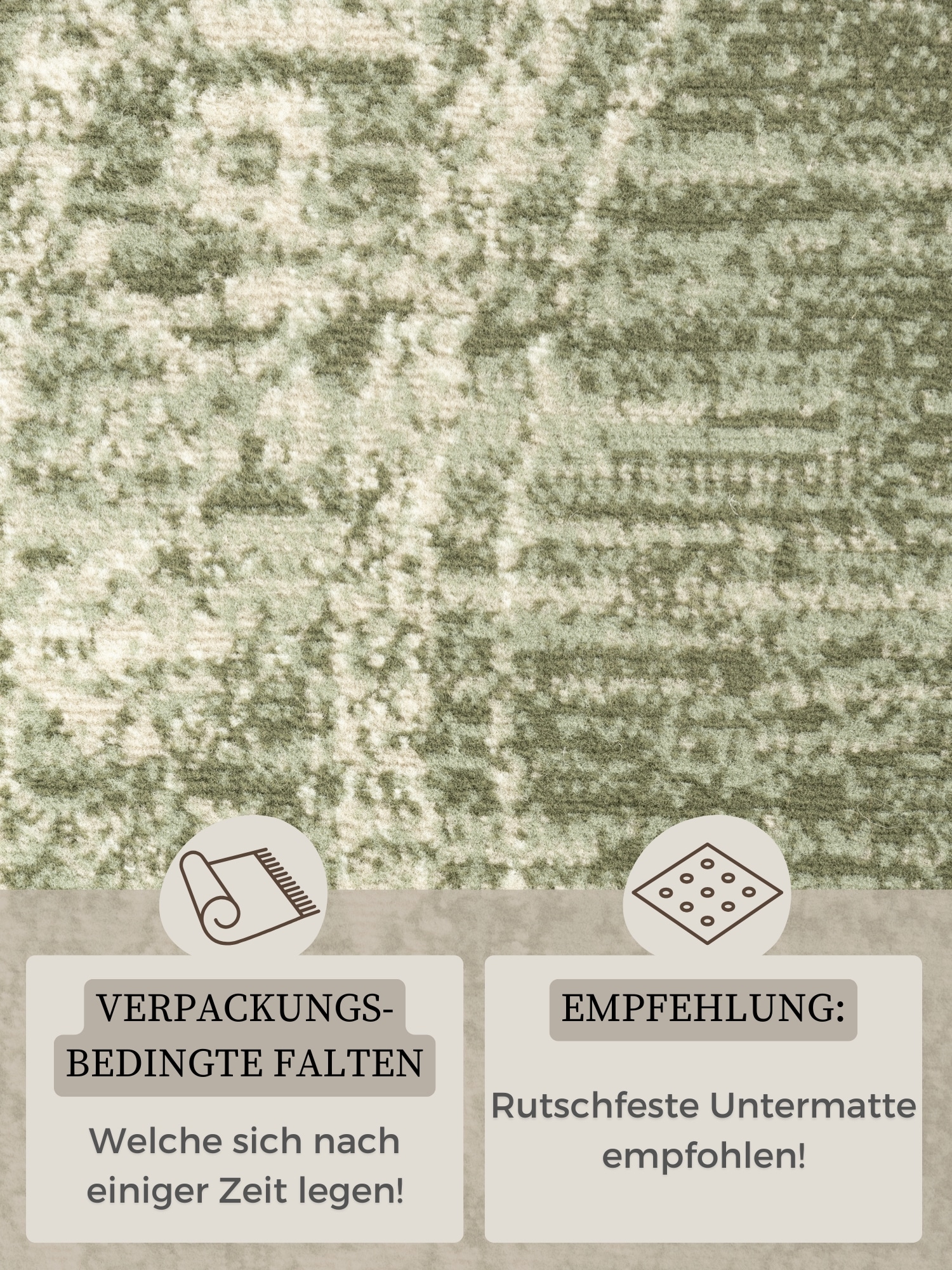 HANSE Home Teppich »Lydia« rund 9 mm Höhe Wohnzimmer, Schlafzimmer, Flur, Kurzflor, orientalisch, Vintage, weich