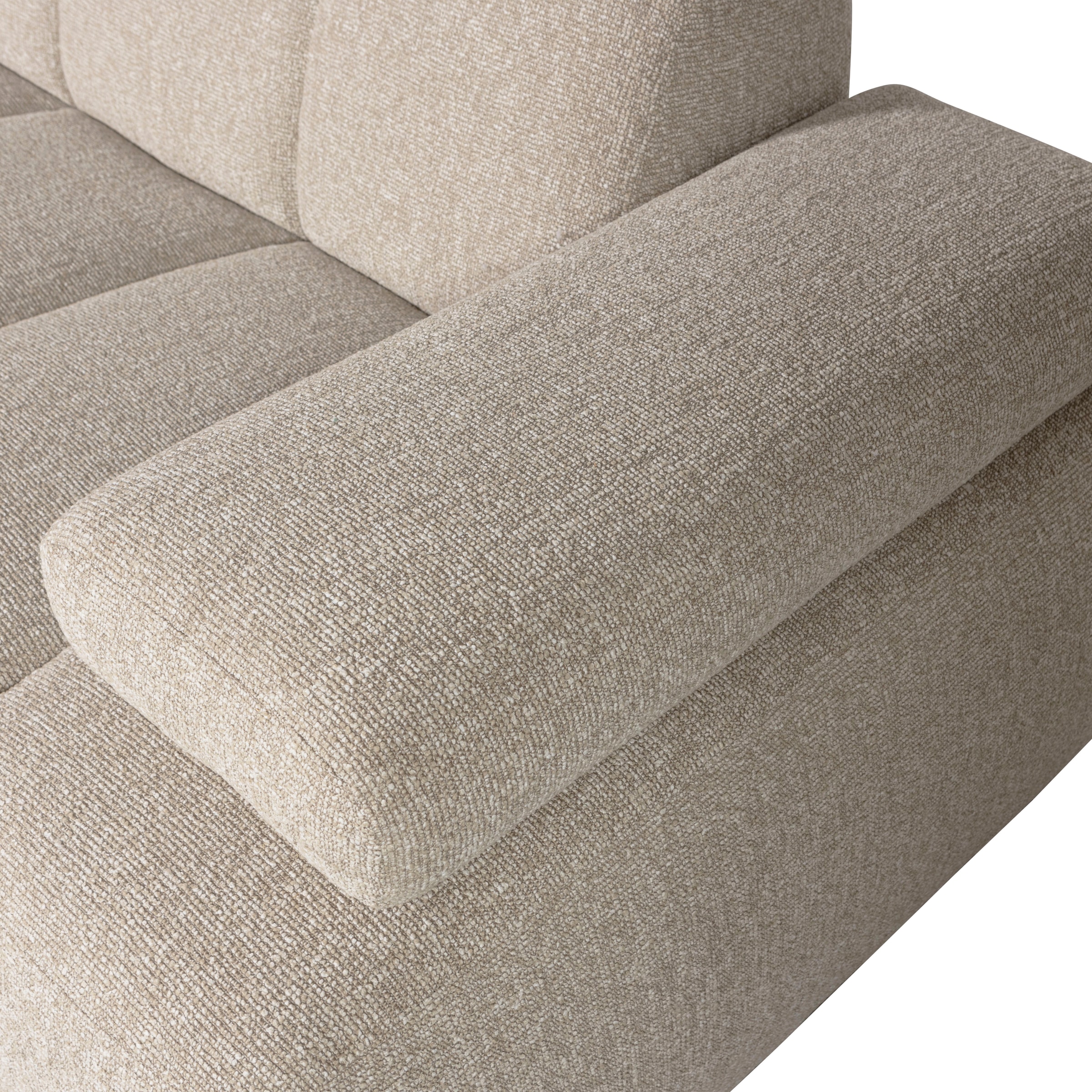 WOOOD Chaise longue »Mojo Bouclé-Bezug mit verstellbarer Armlehne, H 74 x B 284 x T 160 cm« charge supportée 360 kg, résistance maximale à l'usure, entretien obligatoire