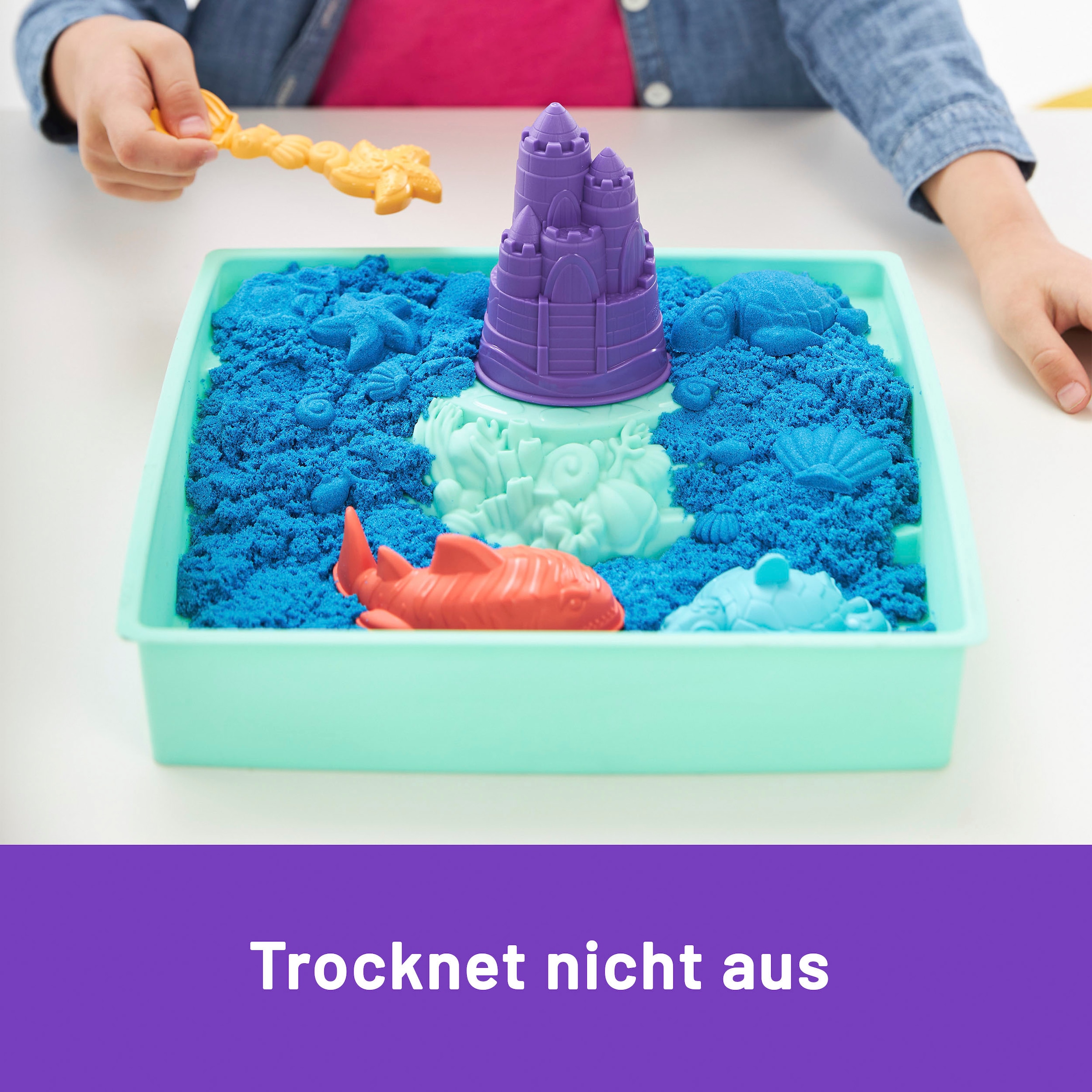 Spin Master Kreativset »Kinetic Sand - Box 454 g - Blau«
