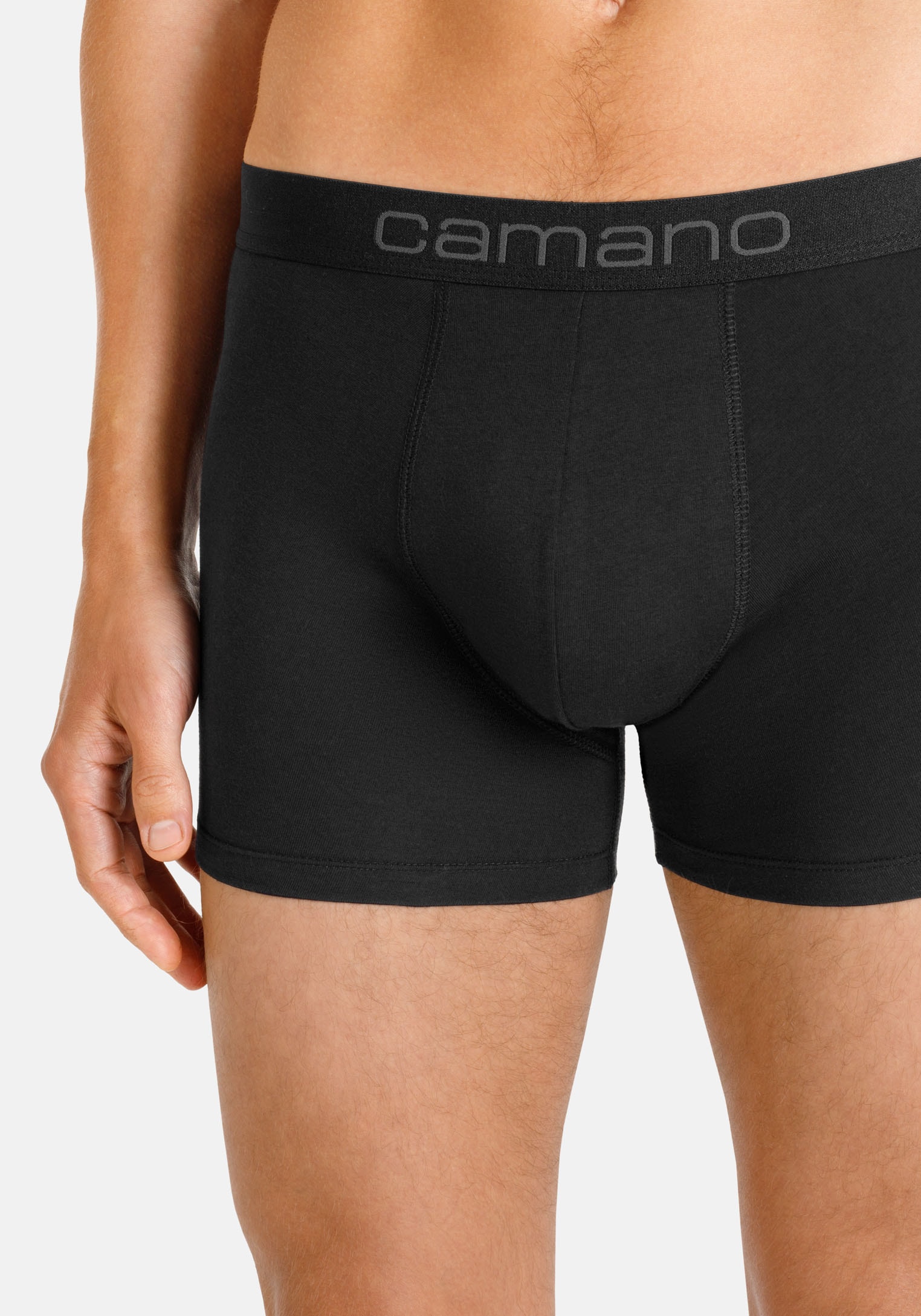 Camano Boxershorts »comfort« 6er Pack,  mit Stretch-Logobund