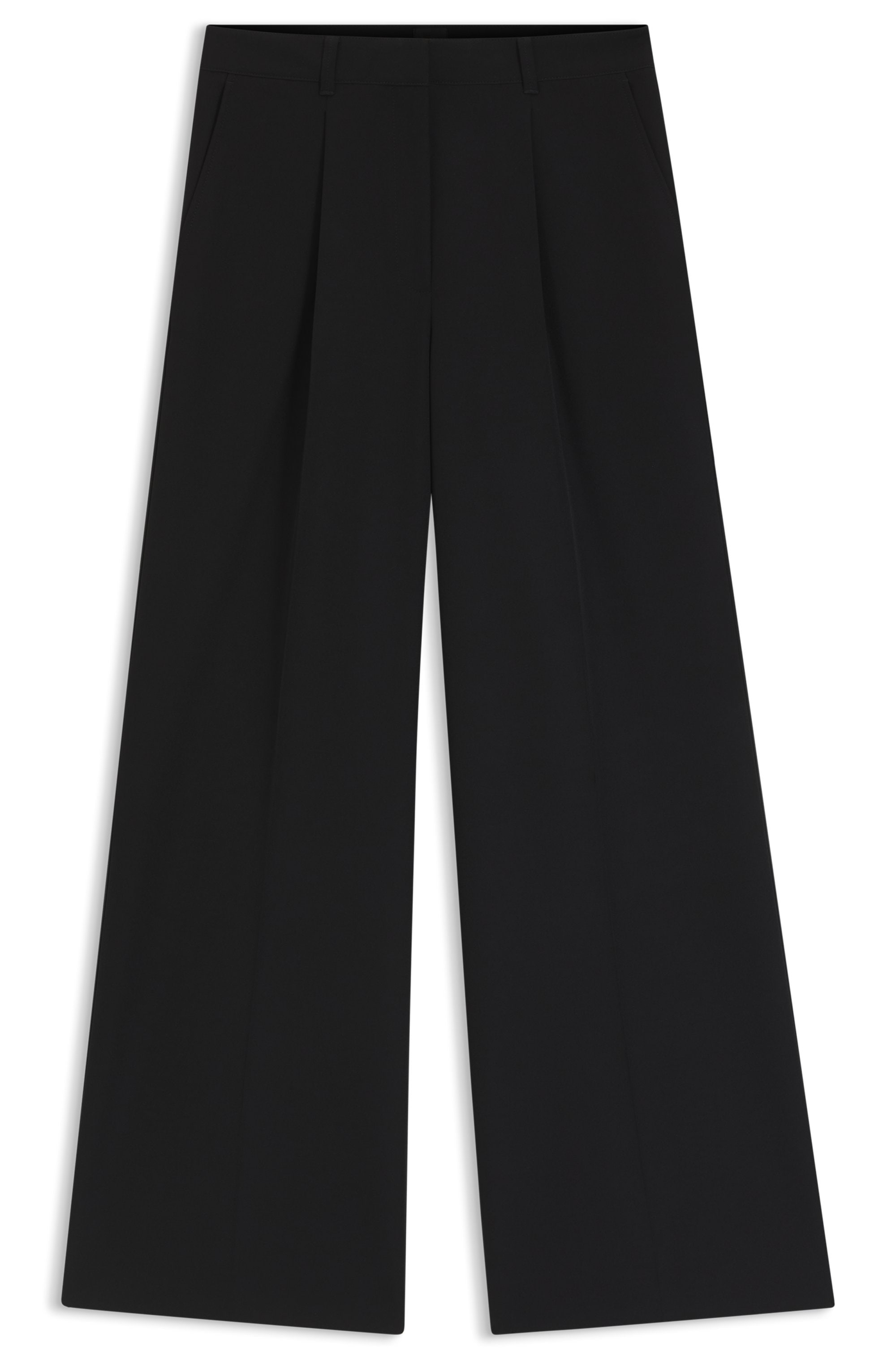 BOSS ORANGE Pantalon de costume »Tiwi Premium Damenmode«  Wide Leg mit Bügelfalte